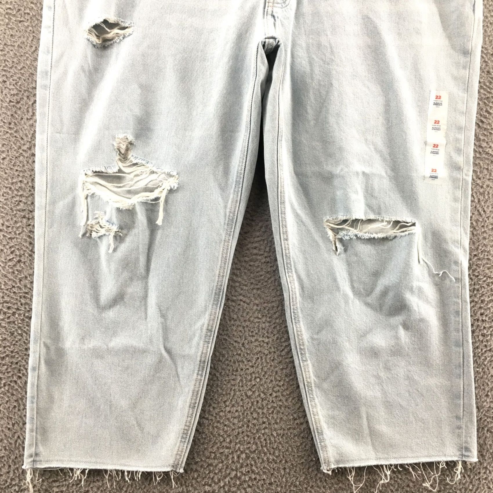 Old Navy Old Navy Jeans Womens 22 Slouchy Straight Leg Blue Button Fly NEW Jeans Size 40" / US 18 - 6 Thumbnail
