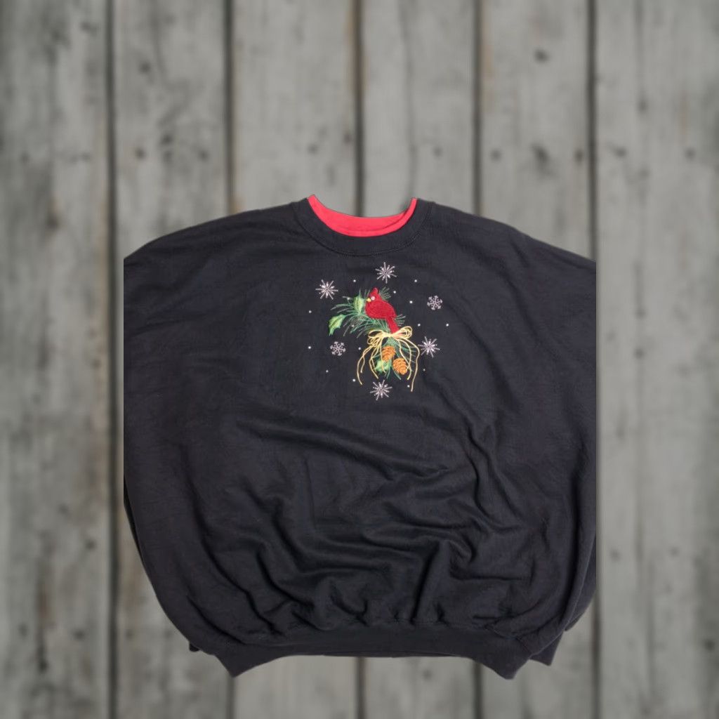 Vintage VINTAGE Black Ugly Christmas Sweatshirt 59004 XX-Large Regular Cotton / Polyester Pleasant Shade Christmas Boys? Size XXL / US 16-18 / IT 52-54 - 1 Thumbnail