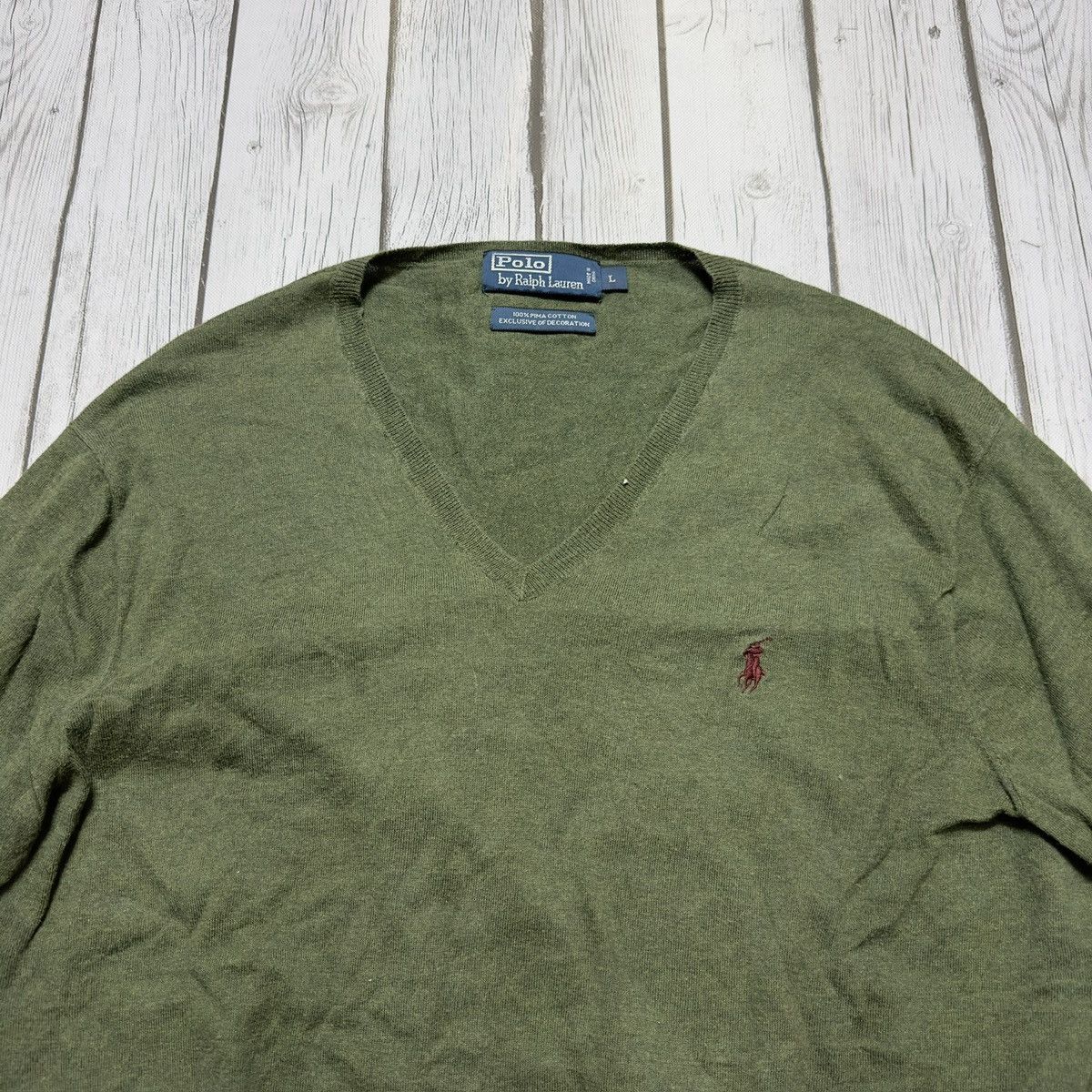 Polo Ralph Lauren Polo pima cotton sweater Size US L / EU 52-54 / 3 - 3 Thumbnail