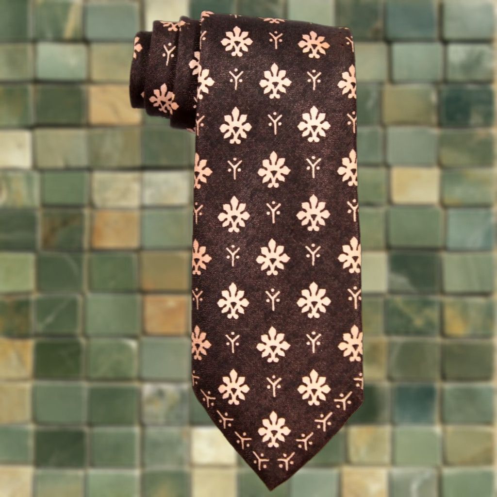 Pinko VTG Towncraft Black / Navy & Pink Abstract Pattern Necktie 50s Tie Mens 1950s VTG Condition 50s Tie Measurements 54.25" Long 3" Wide Size ONE SIZE - 1 Thumbnail