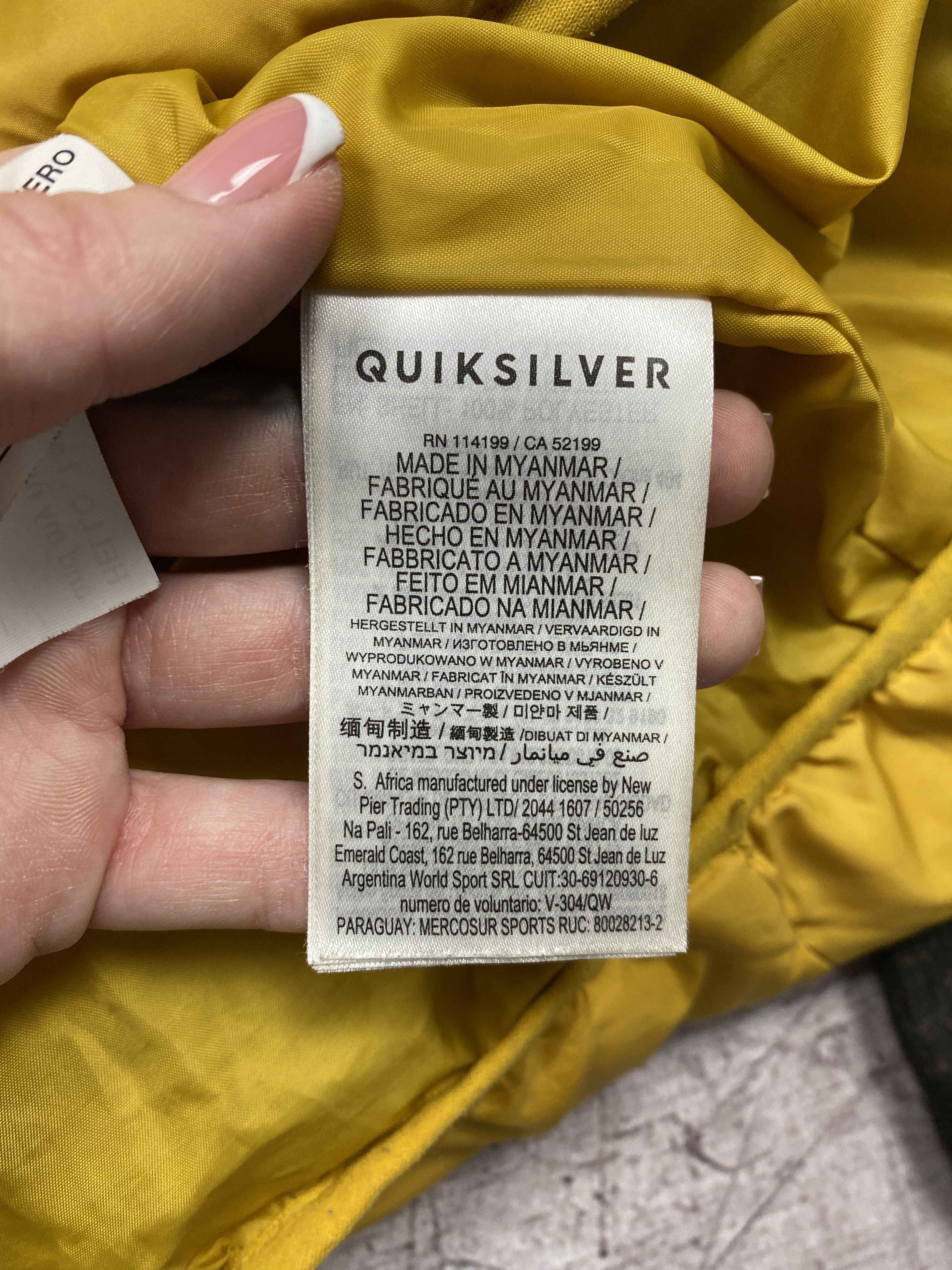 Quiksilver Quiksilver Mens Light Puffer Jacket Size US XL / EU 56 / 4 - 7 Thumbnail