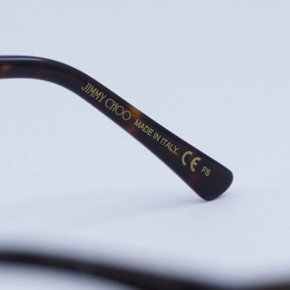 Jimmy Choo Jimmy Choo JC362 0086 00 Eyeglasses Havana 55mm Frame Size ONE SIZE - 7 Thumbnail