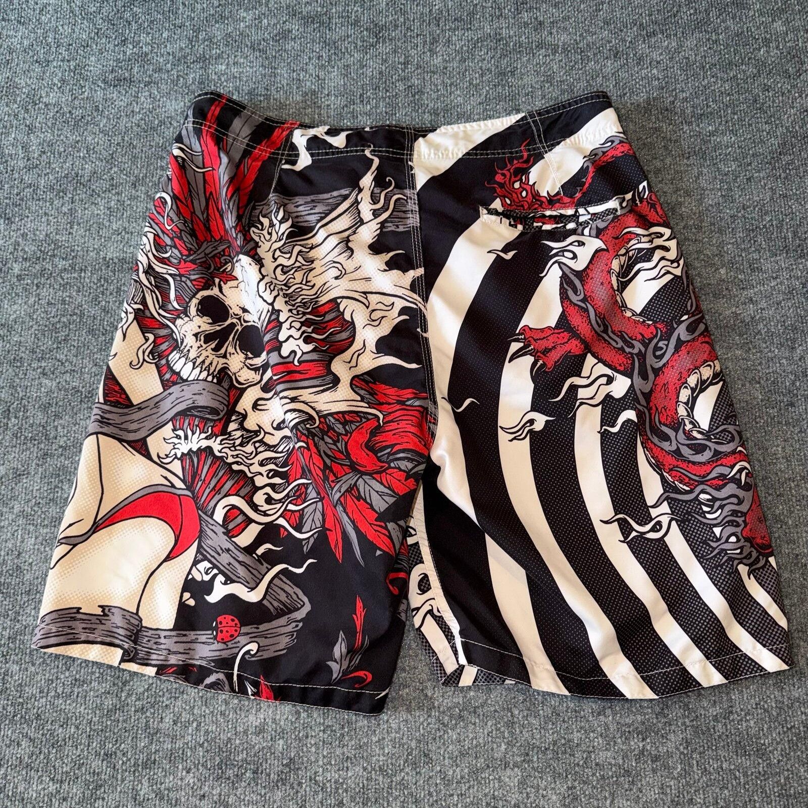 Billabong LOST Enterprises Girl Surf Board Shorts Mens XL 36 VTG Size US 36 / EU 52 - 5 Thumbnail