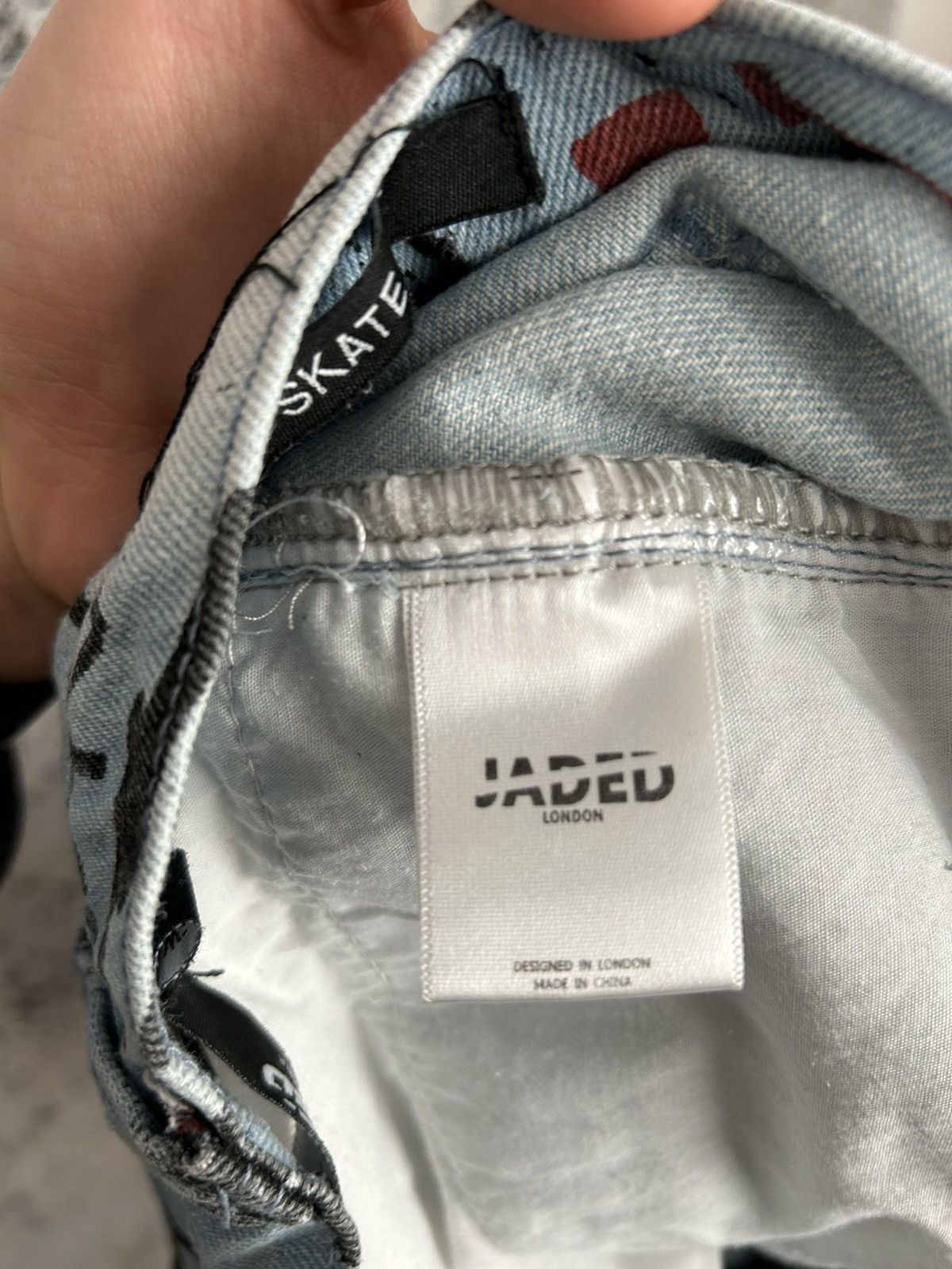 Jaded London Jaded London Skate Fit Denim Pants Sketchbook Hype Y2K 90s Size US 36 / EU 52 - 10 Thumbnail
