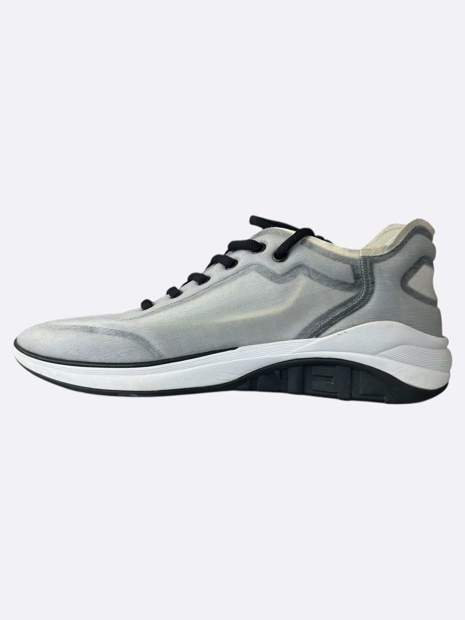 Chanel Chanel Grey & Black CC Logo Runners Size US 10 / EU 43 - 6 Thumbnail