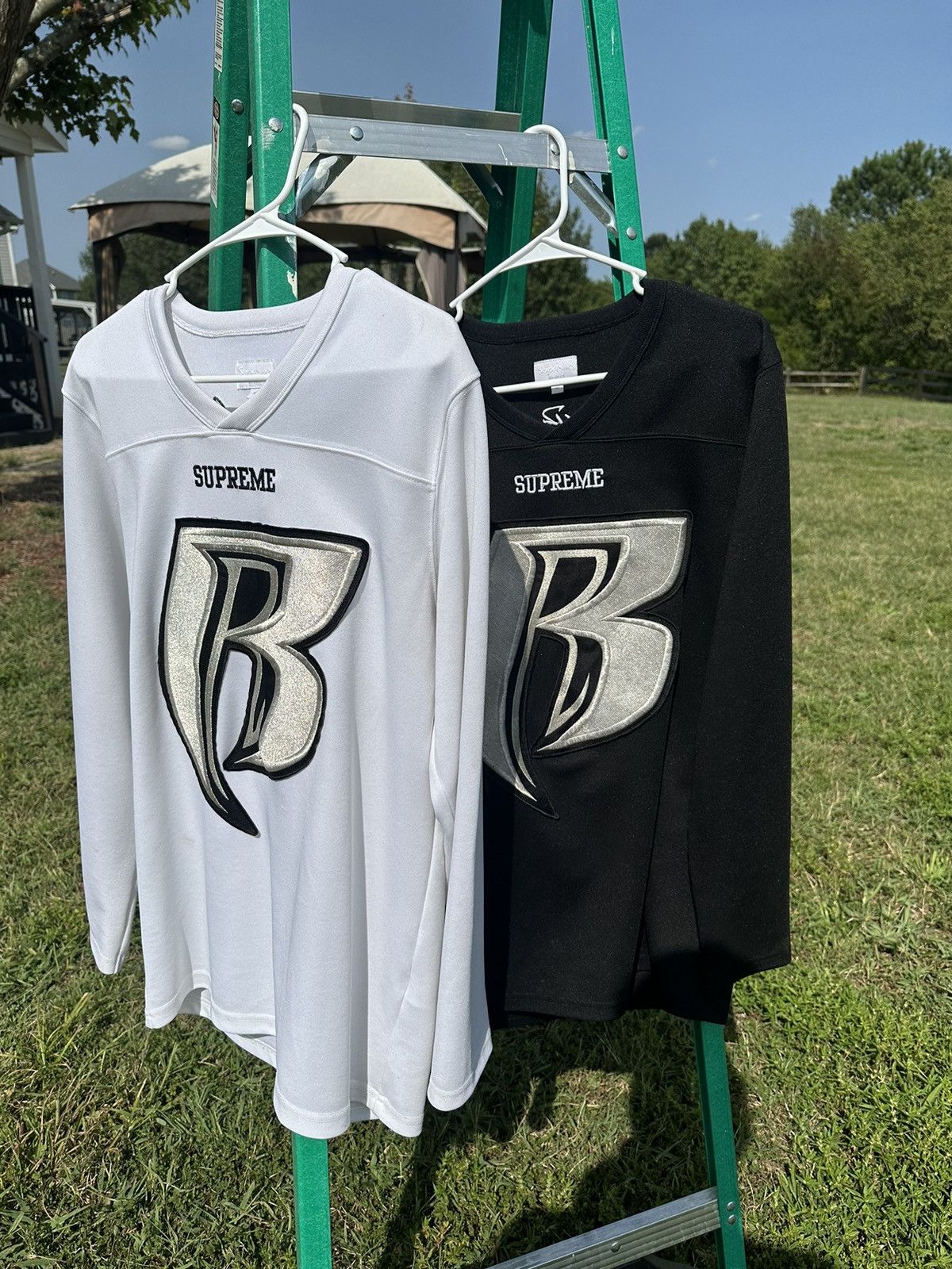 シャツ Supreme 14AW ruff ryders hockey jersey Supreme X Ruff Ryders Hockey Top FW14 Men Size Large Black