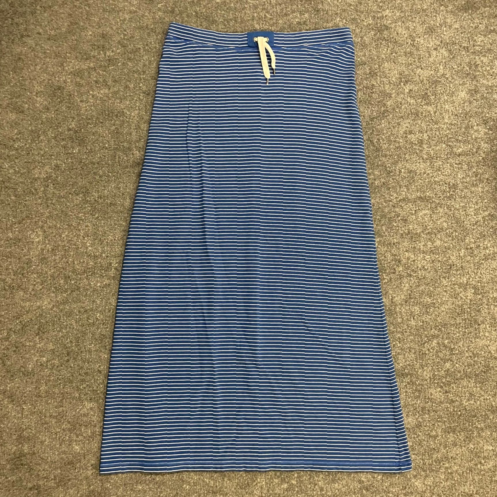 Ralph Lauren Lauren Ralph Lauren Jeans Company Maxi Skirt Womens Medium Blue Striped Modal Size 32" / US 10 / IT 46 - 2 Thumbnail