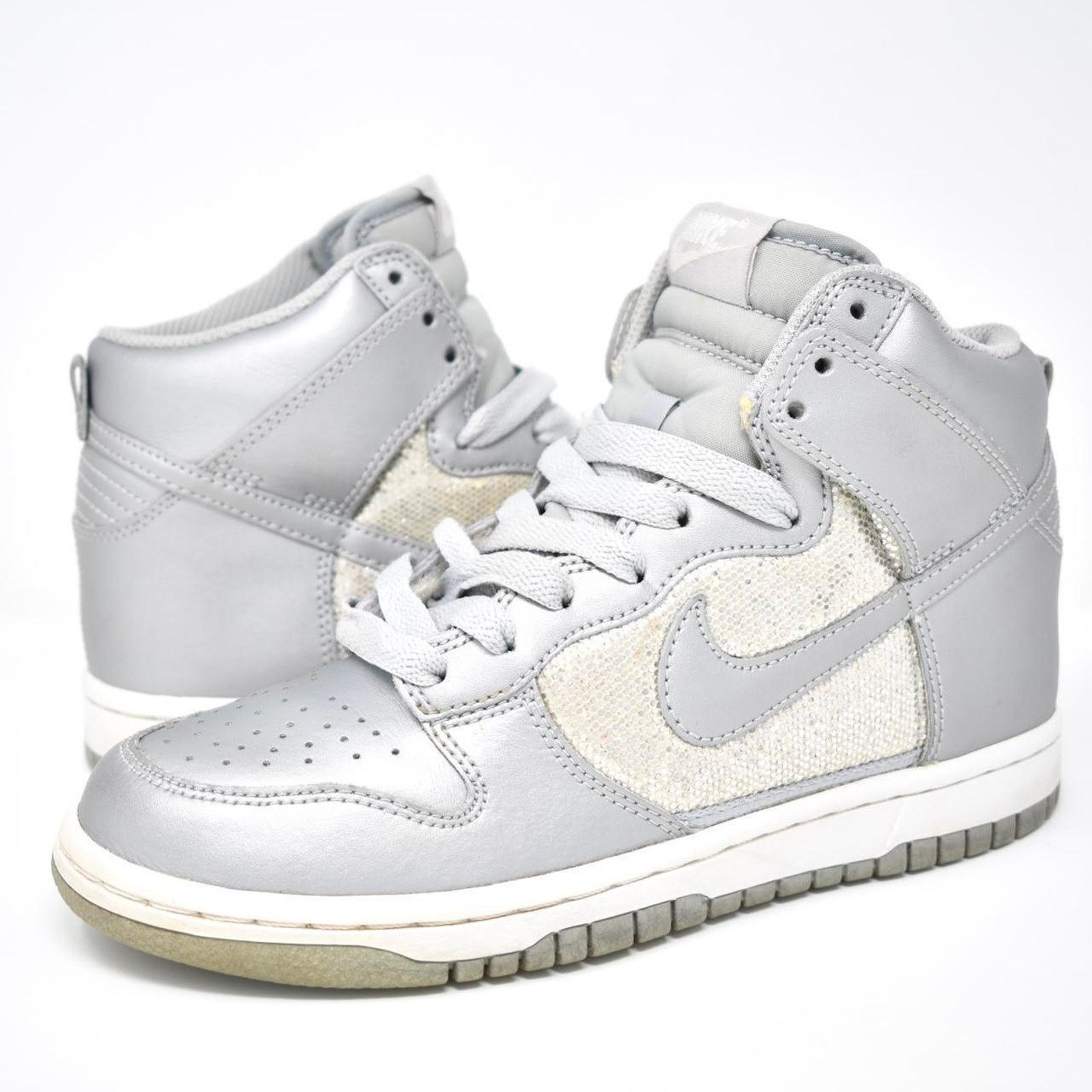 Nike 2010 Nike Dunk High “Silver”f Size US 6.5 / IT 36.5 - 1 Thumbnail