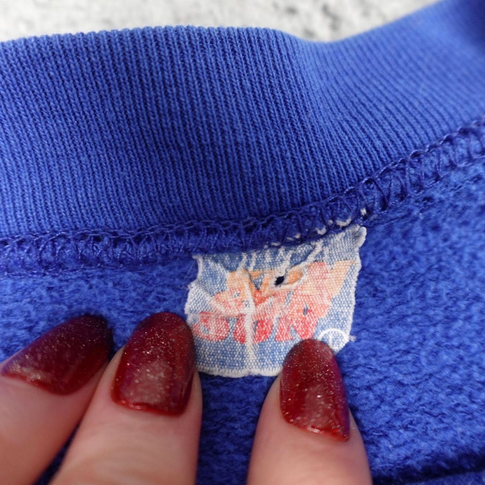 Sunray Sportswear VINTAGE Sun Sportswear Hooked On Fishin Sweatshirt Mens L Blue Graphic Print 80s 90s Size US L / EU 52-54 / 3 - 2 Thumbnail