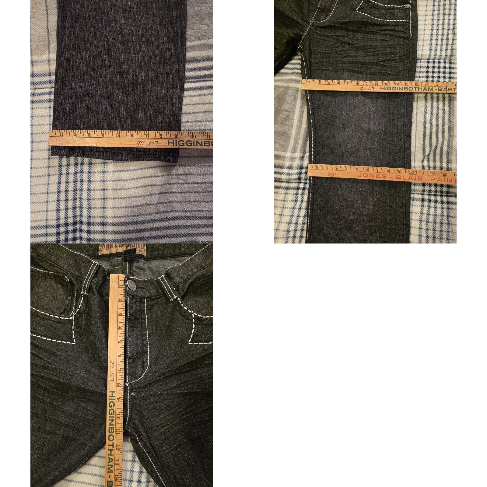 Southpole VINTAGE Southpole Jeans Baggy Black 38x32 Mens Embroidered Pocket Denims 90s Grunge Straight Modern Classic Seasonal Fall Spring Summer Winter Mens Size US 38 / EU 54 - 9 Thumbnail