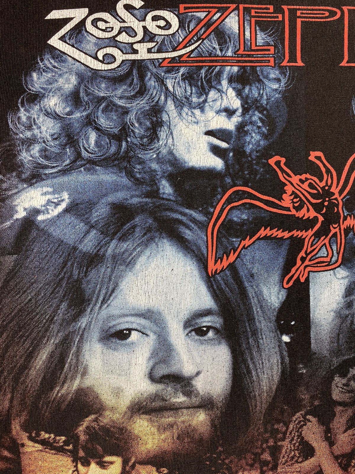 Led Zeppelin × Vintage Vintage 00s Led Zeppelin Double Print Logo T Shirt Size US M / EU 48-50 / 2 - 7 Thumbnail