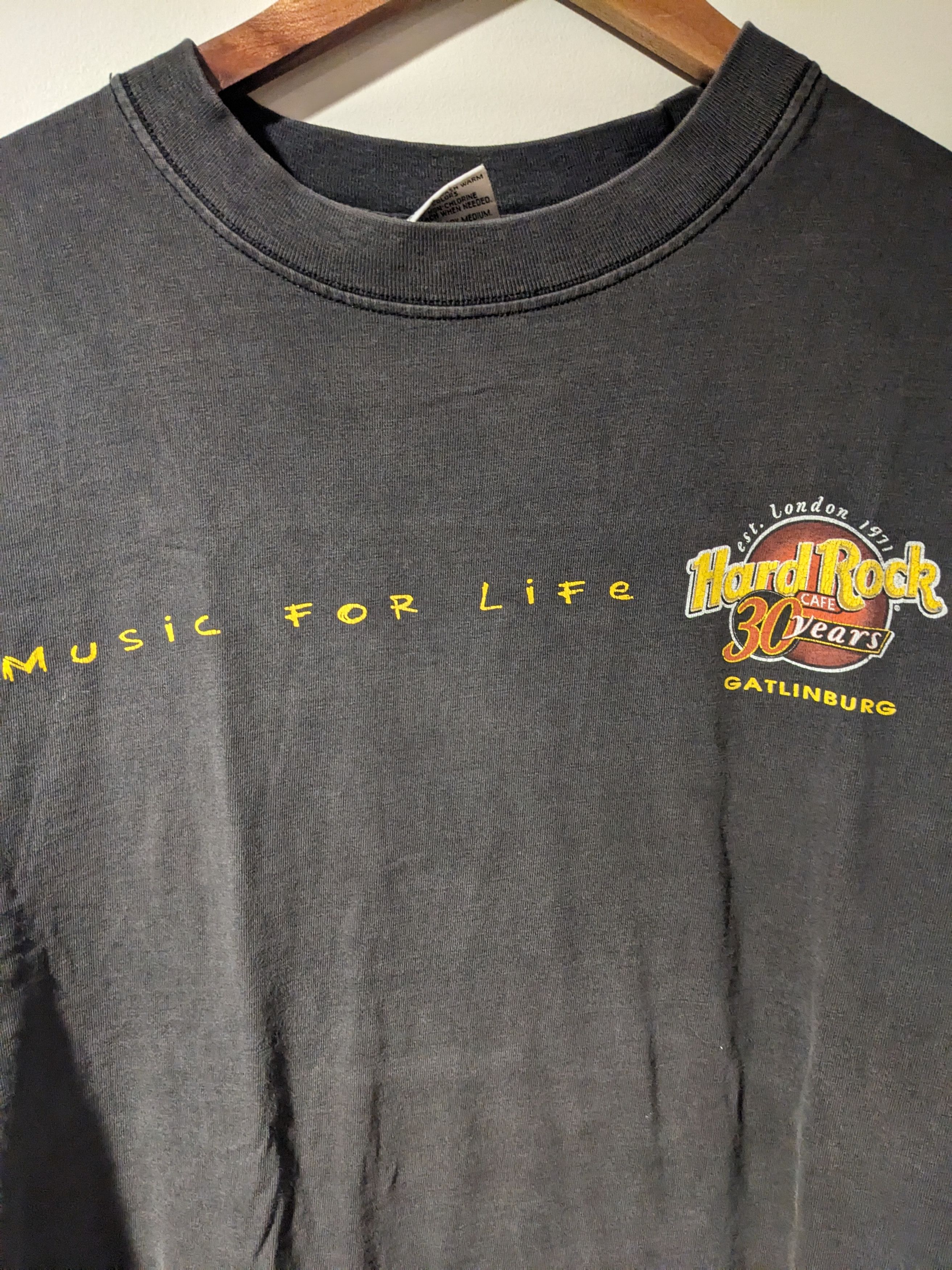 Hard Rock Cafe × Vintage Vintage 90s Hard Rock Cafe Music for Life Gatlinburg T-Shirt Size US L / EU 52-54 / 3 - 2 Thumbnail