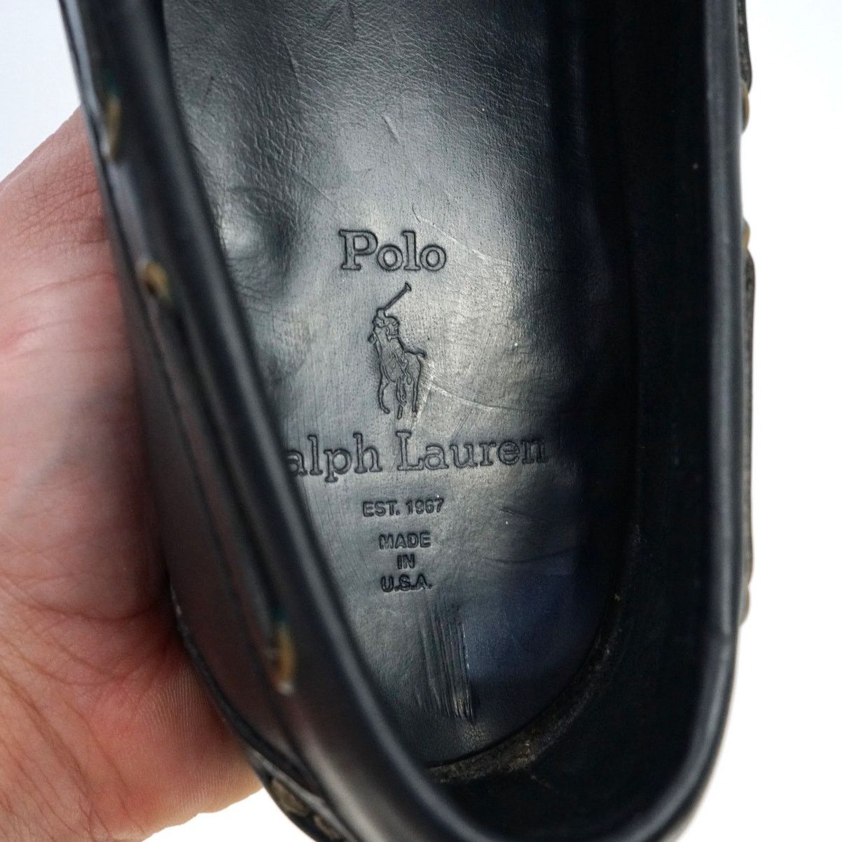 Polo Ralph Lauren Polo Ralph Lauren Tassel Penny Loafers Black Leather Men 9.5 Size US 9.5 / EU 42-43 - 9 Thumbnail