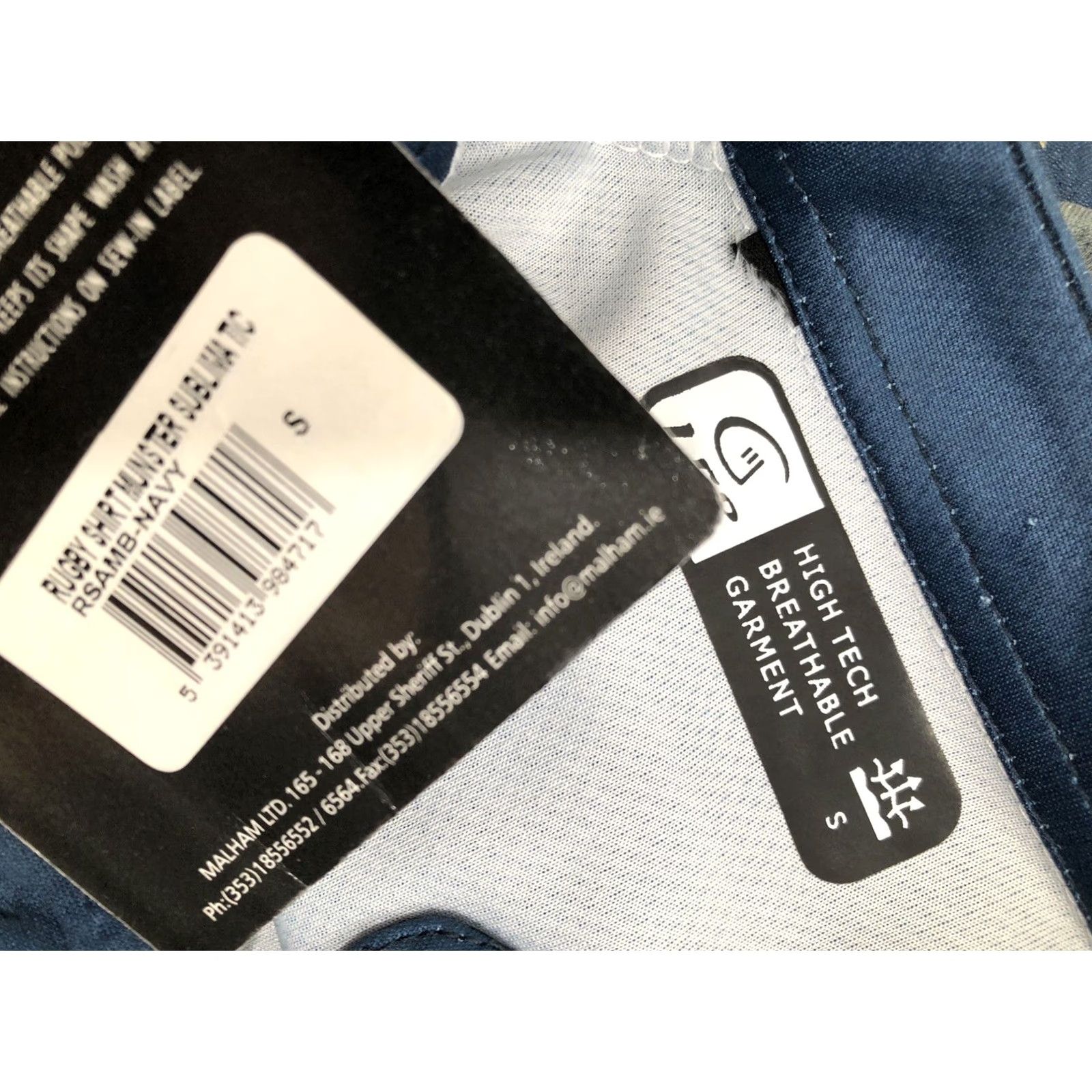 Olive MUNSTER Jersey LFR Live For Rugby NEW with TAGS Embroidered Sm. S Blue Mens Rugby Jersey Size US S / EU 44-46 / 1 - 5 Thumbnail