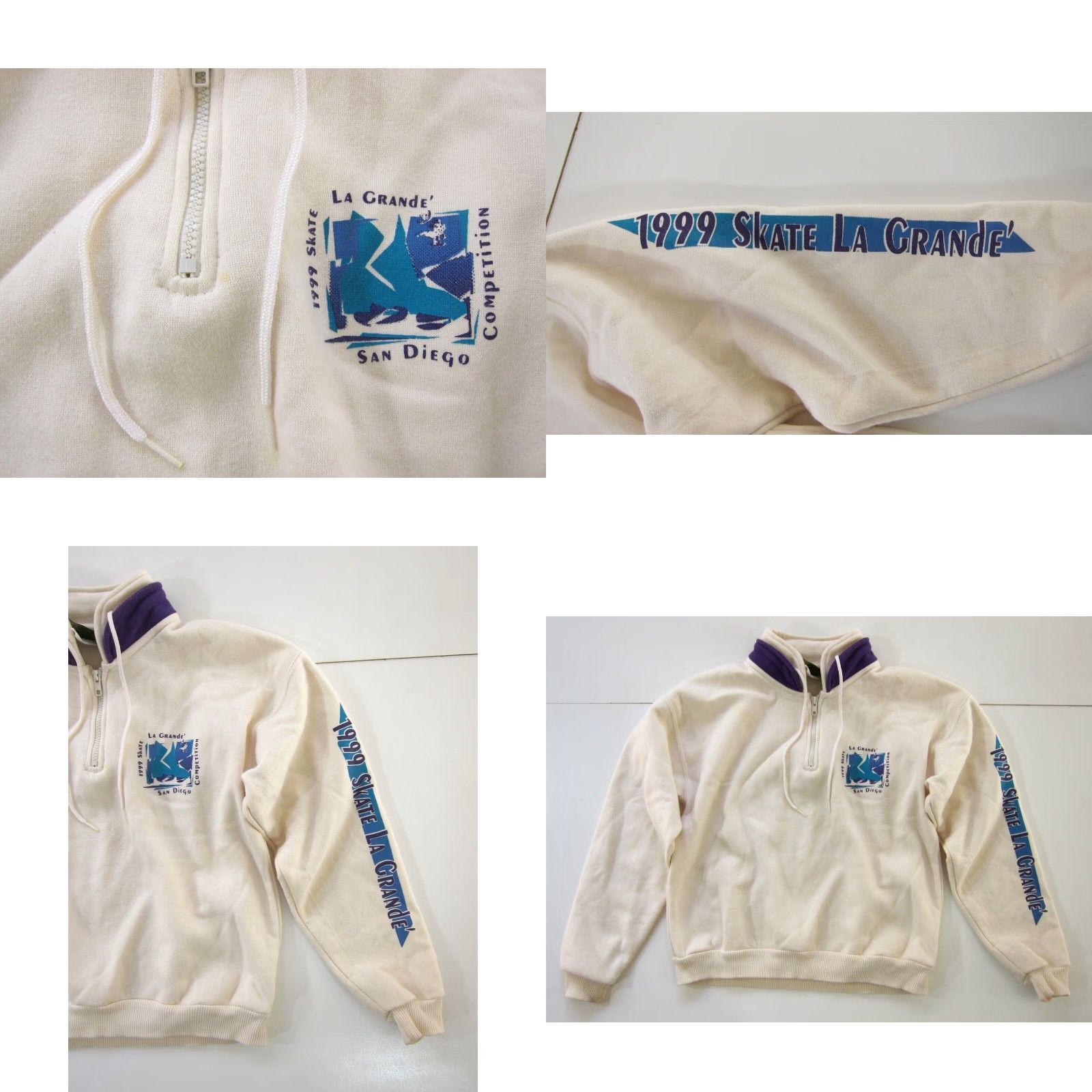 Vintage Vintage 1999 La Grande' San Diego Ice Skate Competition Sweatshirt Women Small Size S / US 4 / IT 40 - 8 Thumbnail
