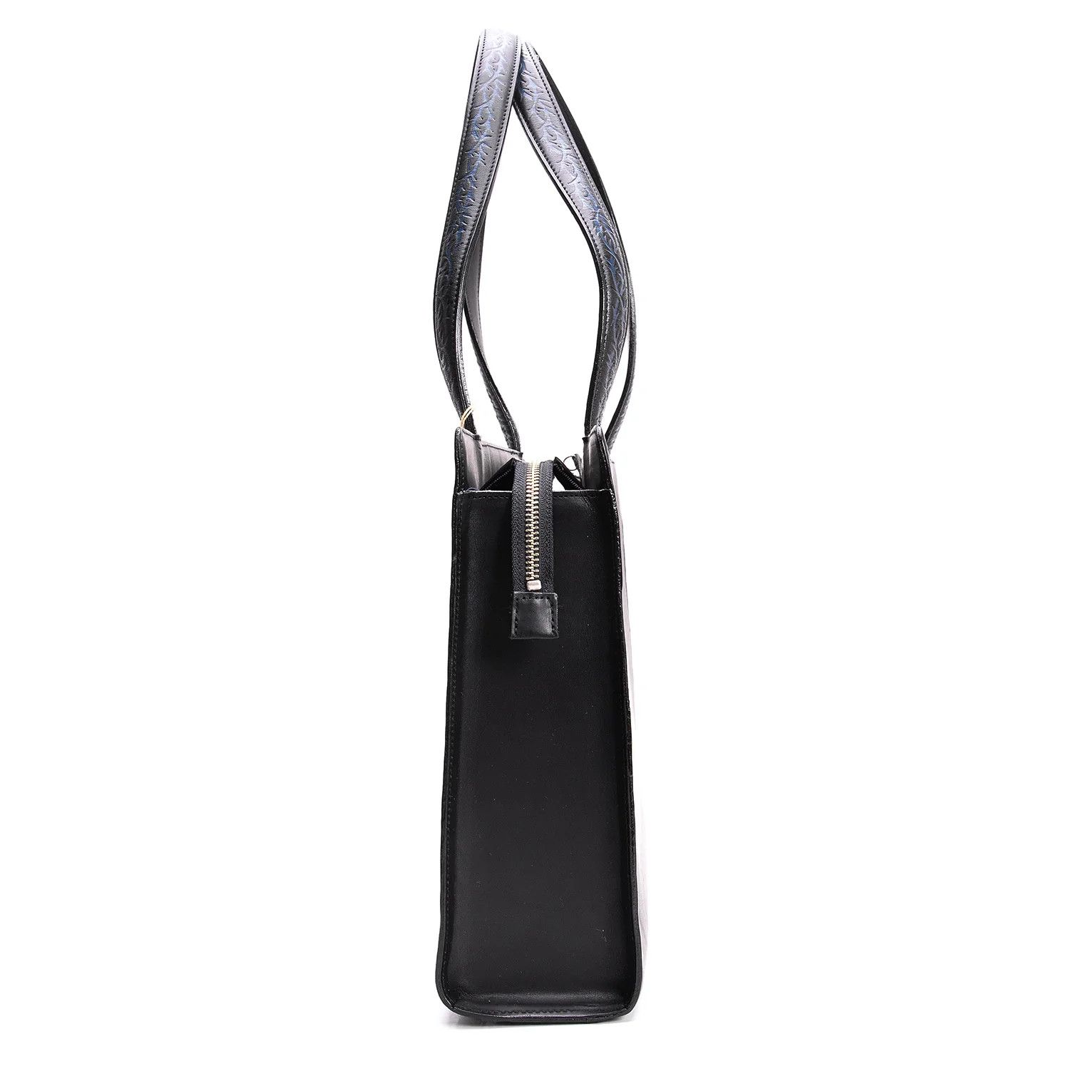 Jean Paul Gaultier Dragon Embossed Square Tote Bag in Black Size ONE SIZE - 3 Thumbnail