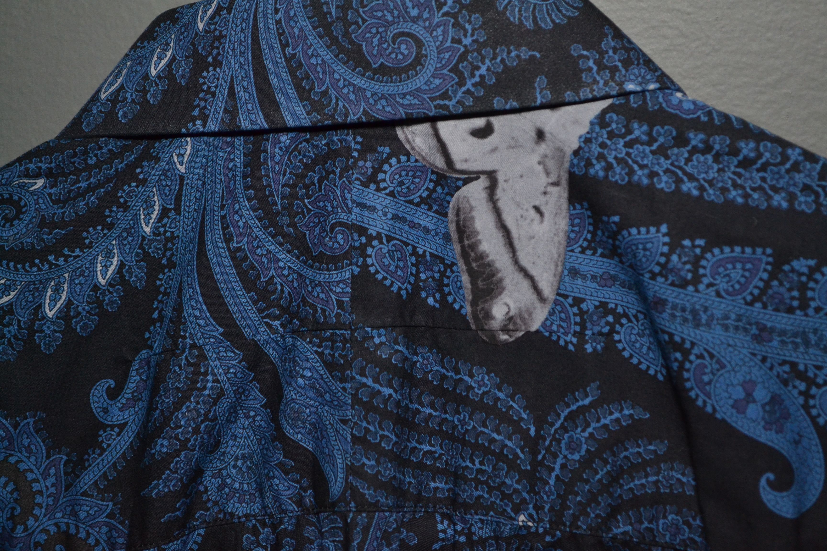 Givenchy Givenchy S/S 2015 Paisley Moth Button-up Shirt S-M 42 Size US M / EU 48-50 / 2 - 8 Thumbnail