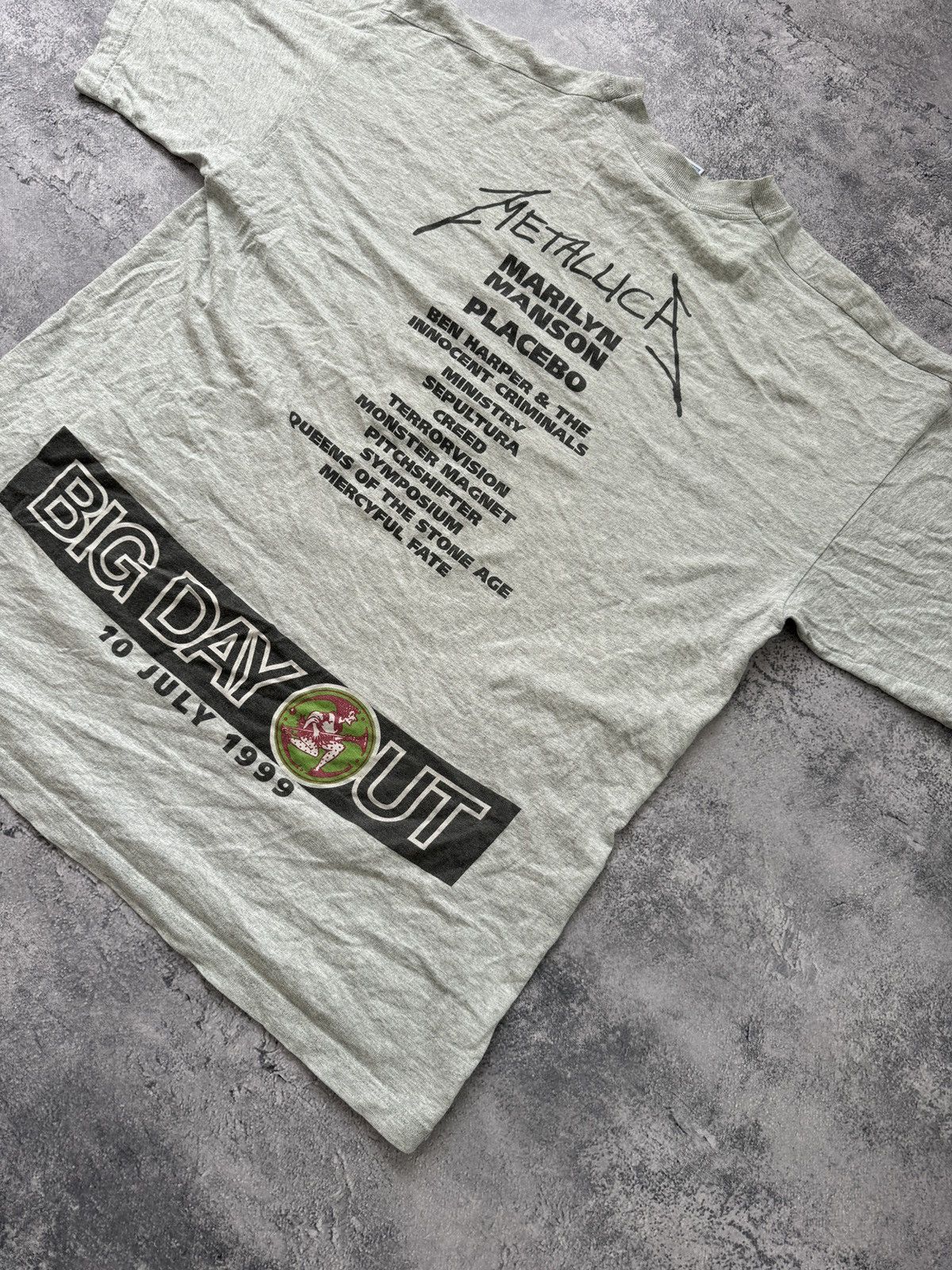 Band Tees × Vintage Vintage 1999 “Big Day Out” T-shirt Metallica Marilyn Manson Size US XL / EU 56 / 4 - 3 Thumbnail