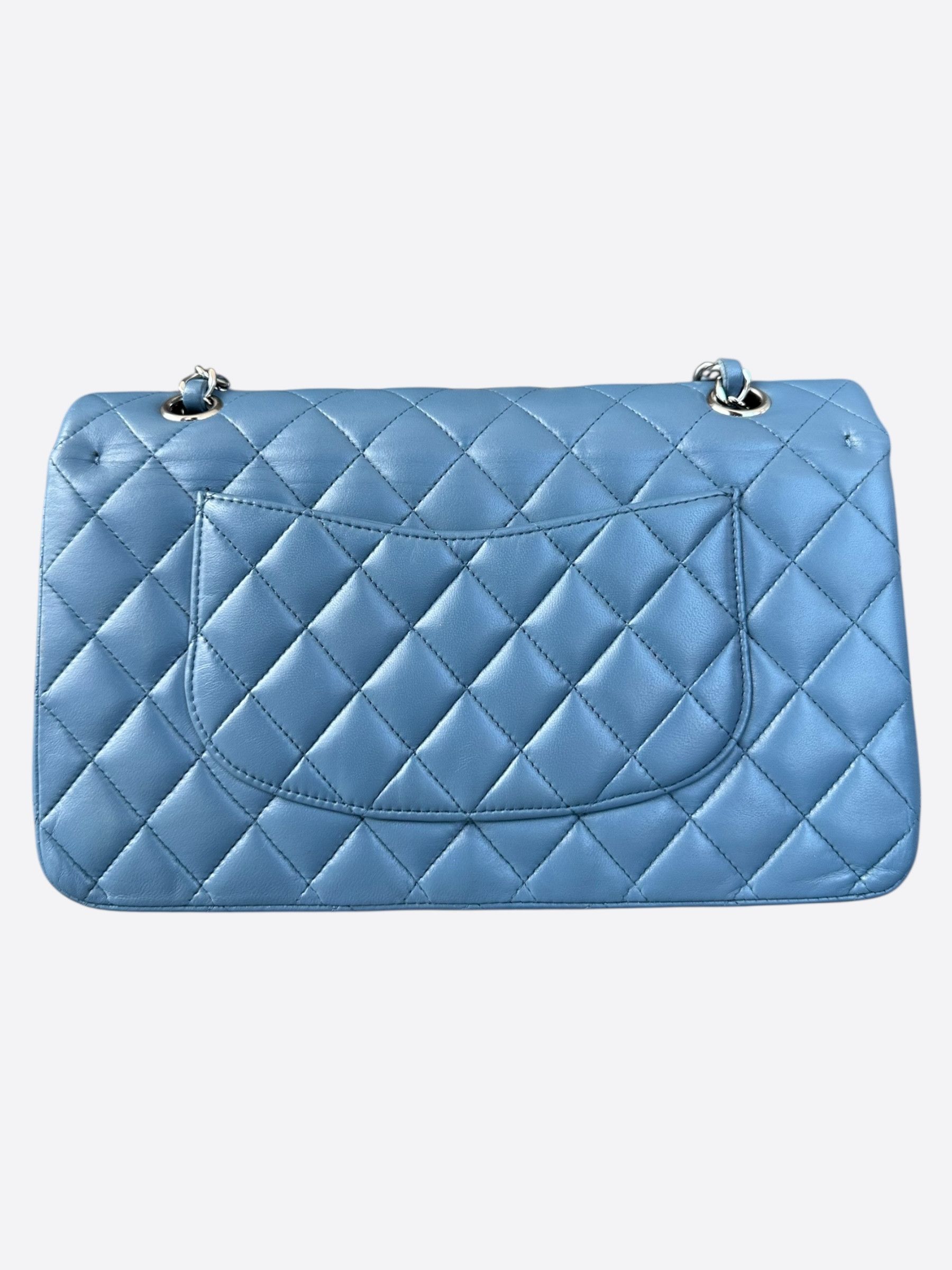 Chanel Chanel Blue Lambskin Quilted Medium Flap Bag Size ONE SIZE - 3 Thumbnail