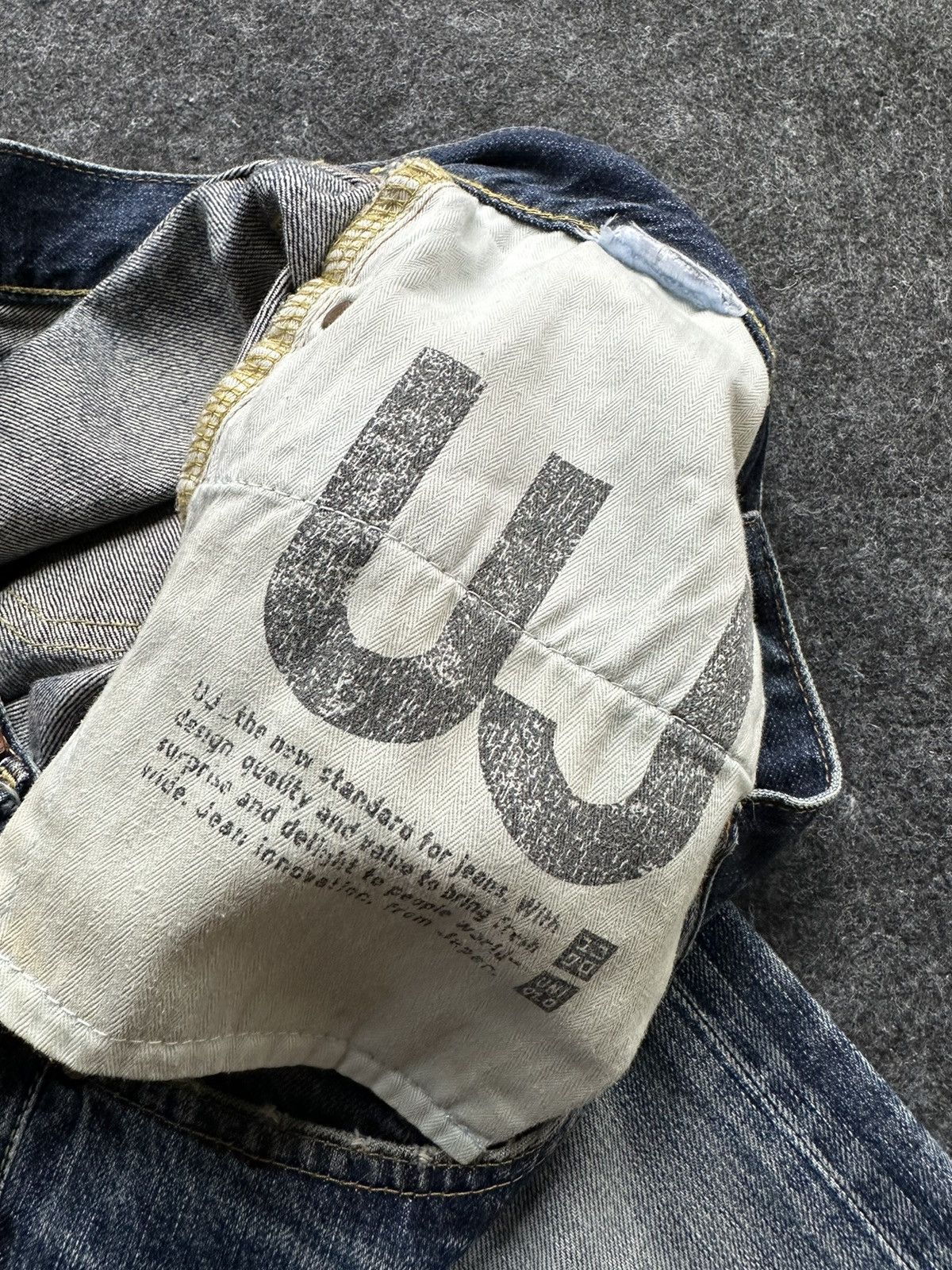 Uniqlo Uniqlo S002 Kaihara Faded Washed Vintage Denim D412 Size US 32 / EU 48 - 12 Thumbnail