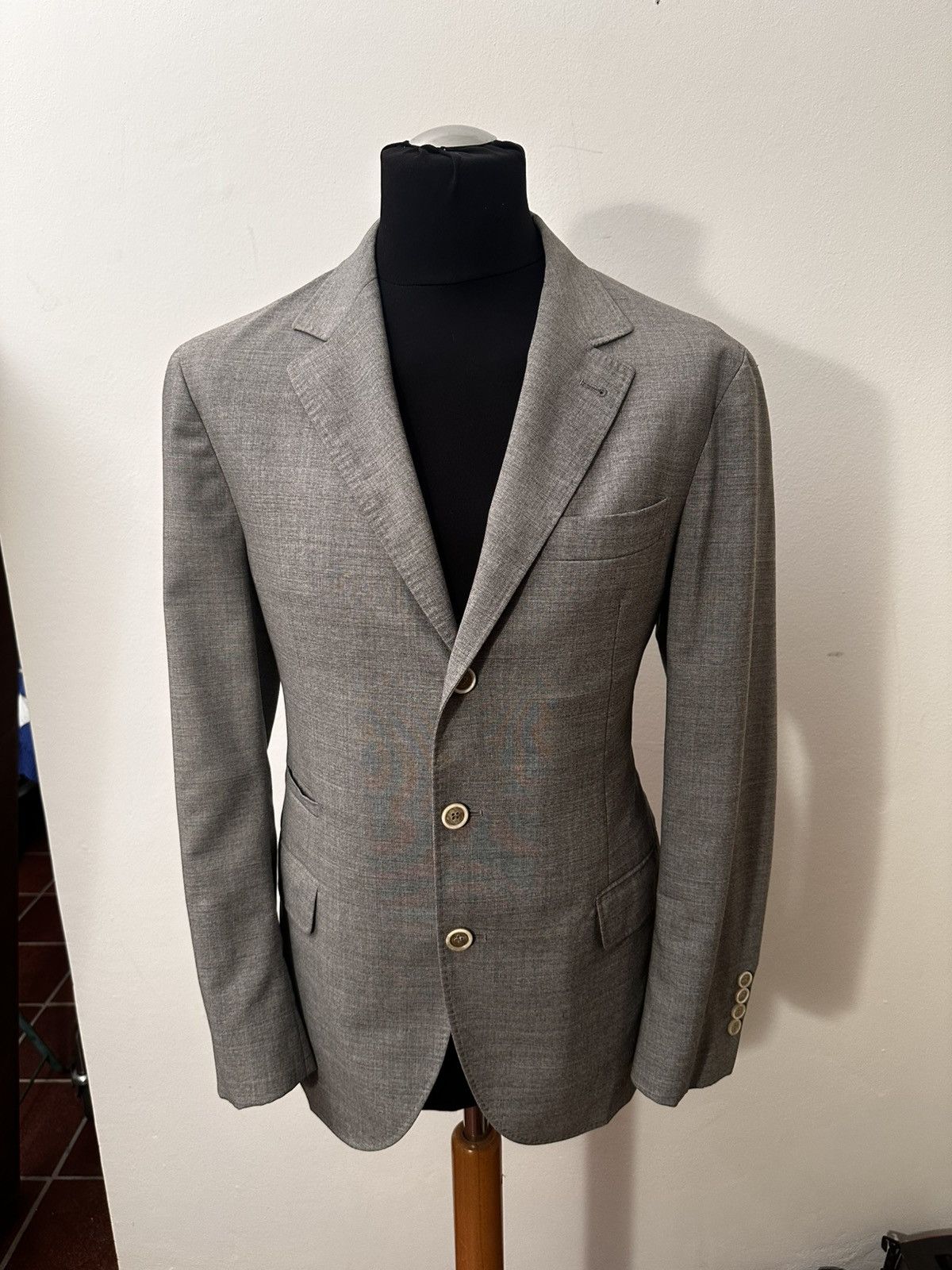 Brunello Cucinelli Brunello Cucinelli Men’s Blazer in Virgin Wool – Size 48 Size 38R - 3 Thumbnail