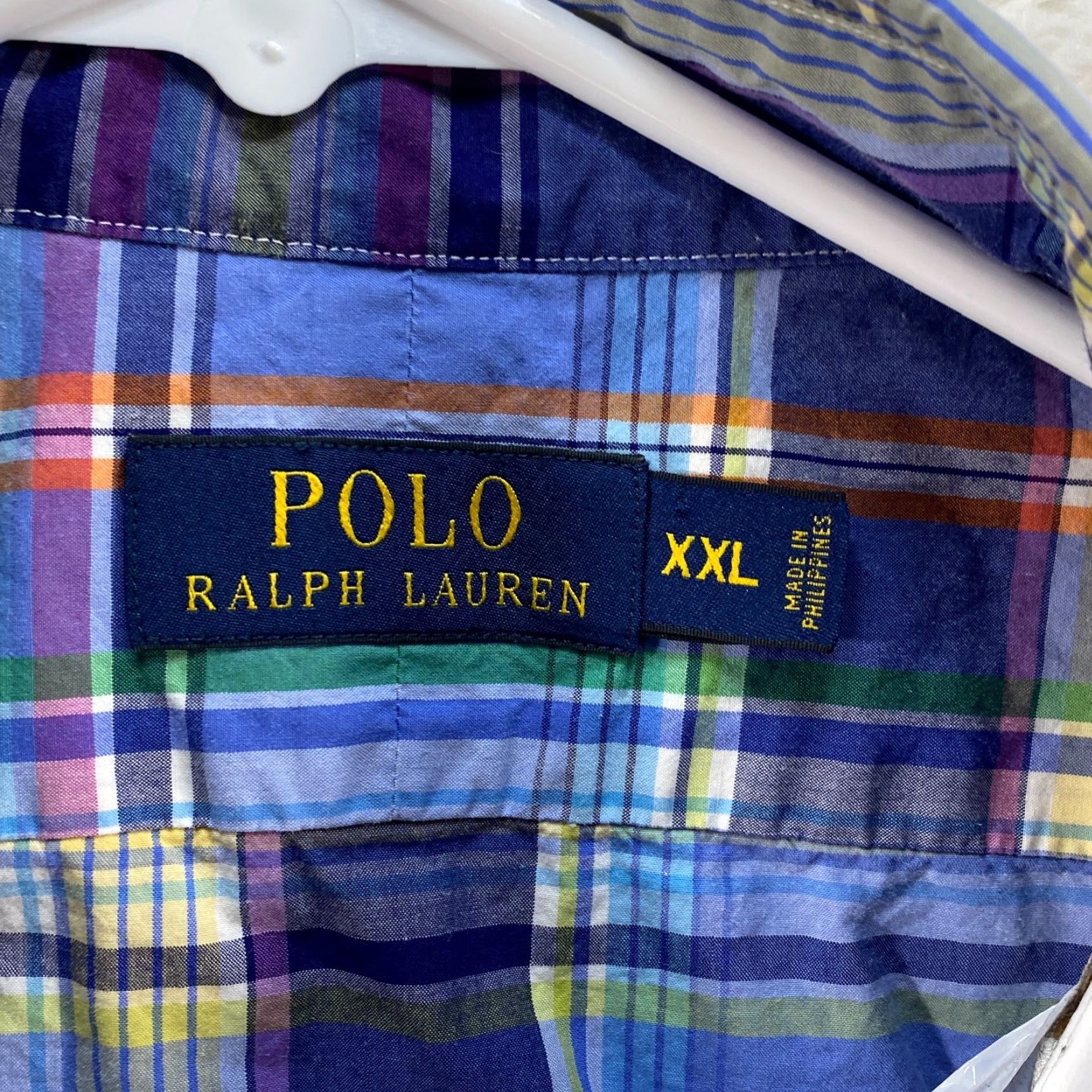 Polo Ralph Lauren Polo Ralph Lauren Long Sleeve Button Up Striped Plaid Shirt Mens XXL Polo Pony Size US XXL / EU 58 / 5 - 7 Thumbnail