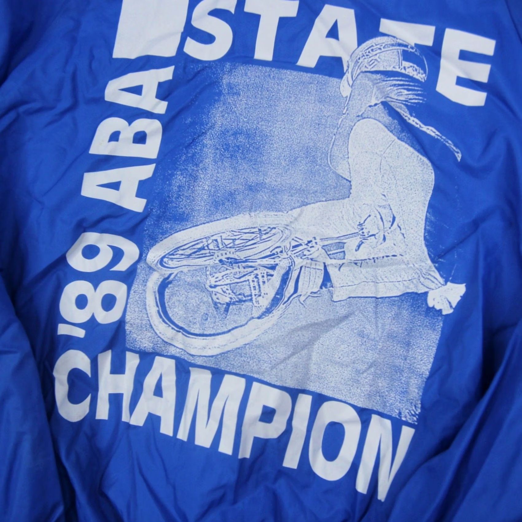 Vintage VINTAGE 1989 ABA STATE CHAMPION Satin BMX Jacket Blue Mens Small Satin BMX Jacket Men Small Blue 1989 9/10 Junior? Size US S / EU 44-46 / 1 - 8 Thumbnail