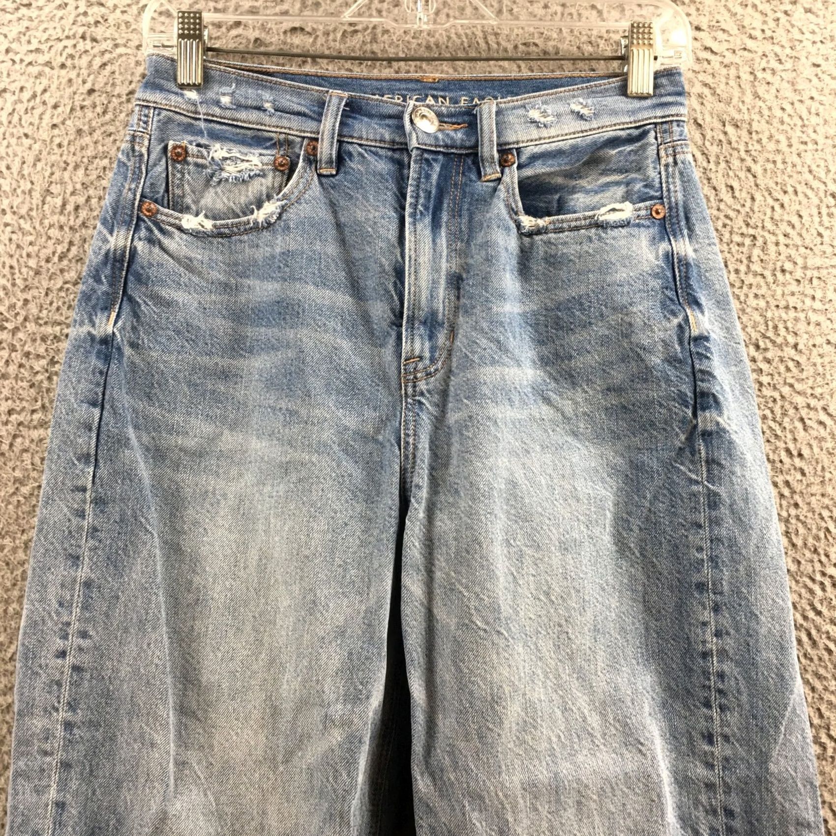 American Eagle Outfitters American Eagle Outfitters Straight Jeans Womens 4S Blue Denim Regular 28x26.5 Jeans Mens? No Size 27" / US 4 / IT 40 - 2 Thumbnail