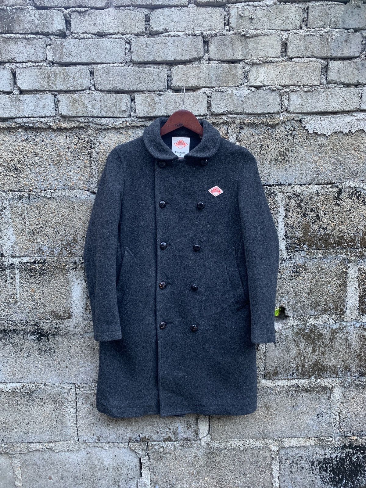 image of Danton Wool Coat in Black, Men's (Size Medium)