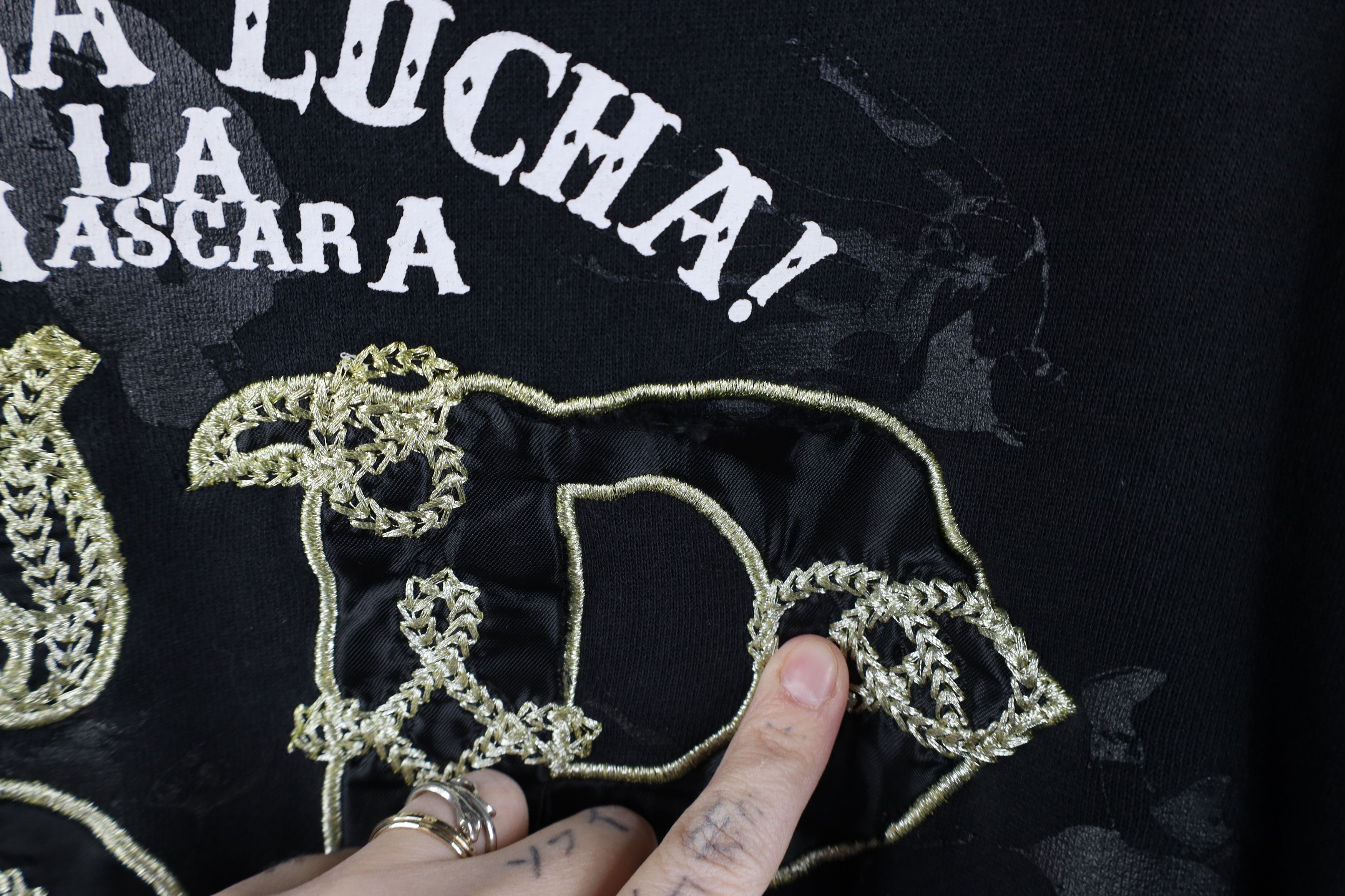 Vintage Vintage Y2K Southpole Viva La Lucha Mexican Wrestling Hoodie Size US XXL / EU 58 / 5 - 13 Thumbnail
