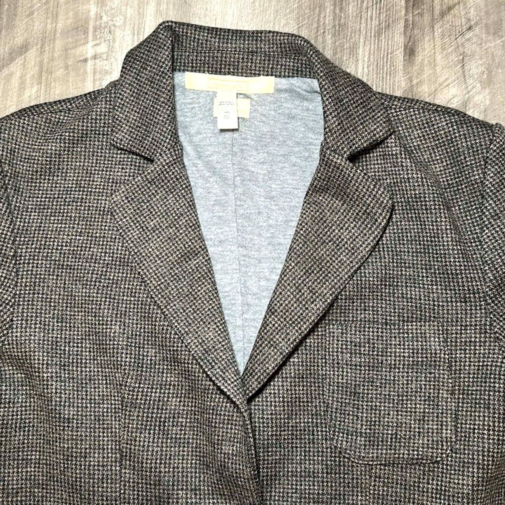 Massimo Alba Massimo Alba Blazer Wool Unstructured Made in Italy - Small Women’s Brown Houndstooth Wool Blazer, BASIC Jacket, Regular, M Size M / US 6-8 / IT 42-44 - 5 Thumbnail