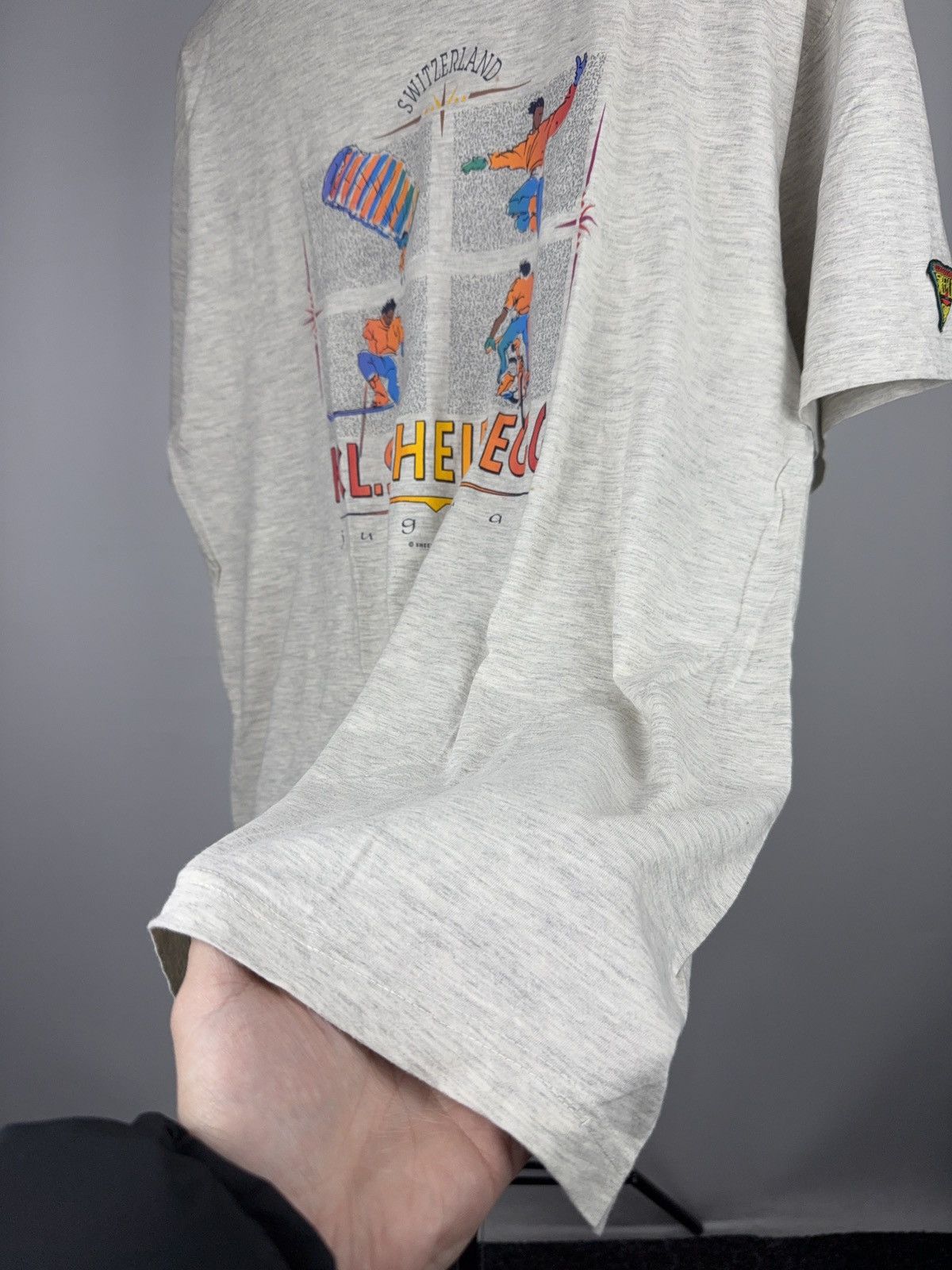 Vintage 90s Vntg Switzerland Kleine Scheidegg Jungfrau Graphic Tee Size US L / EU 52-54 / 3 - 3 Thumbnail