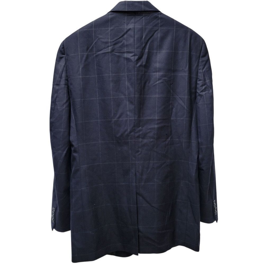 Burberry Burberry Men Navy Plaid 2-Button Center Vent Sport Coat 42R Size 42R - 7 Thumbnail