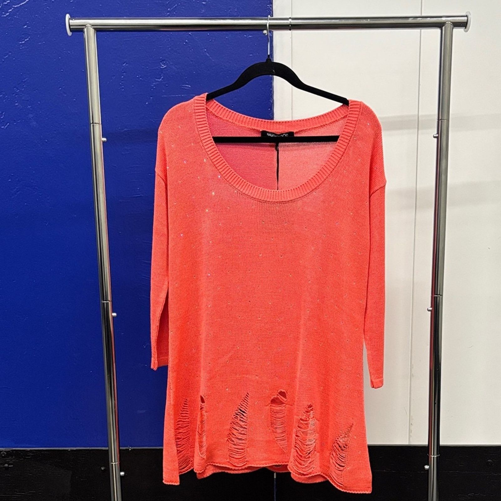 Other NWT Naughty Dog Coral Knit Women's Tunic Size L Size L / US 10 / IT 46 - 1 Thumbnail