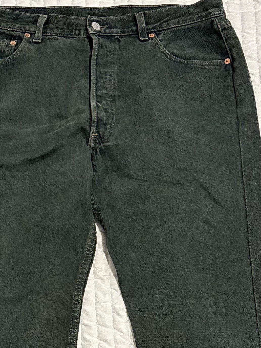 Levi's Vintage Levis, Green Denim Jeans 80’s/90’s Levis Size US 36 / EU 52 - 3 Thumbnail
