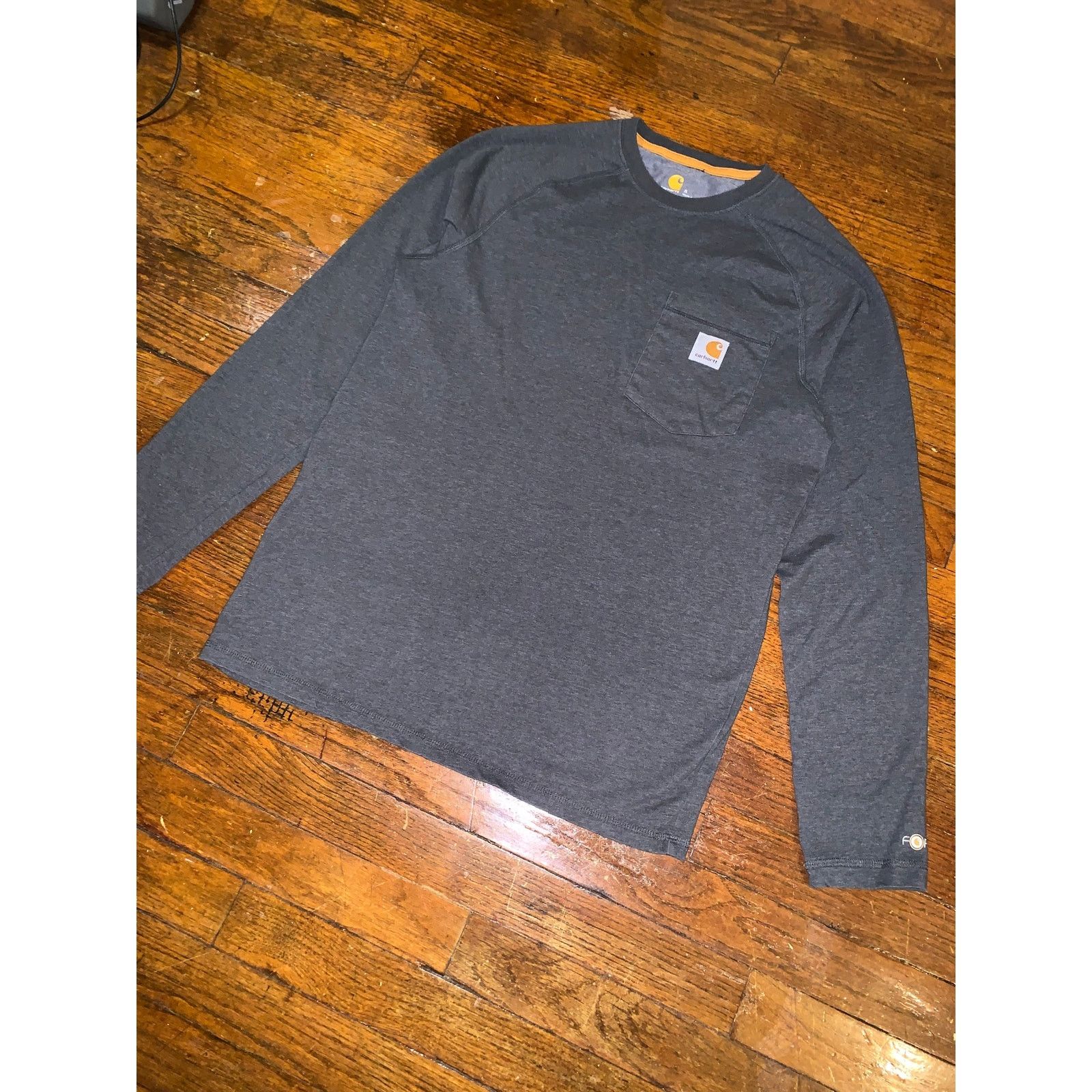 Carhartt Carhartt Force Long Sleeve Pocket T Shirt S Gray Workwear Size US M / EU 48-50 / 2 - 2 Thumbnail