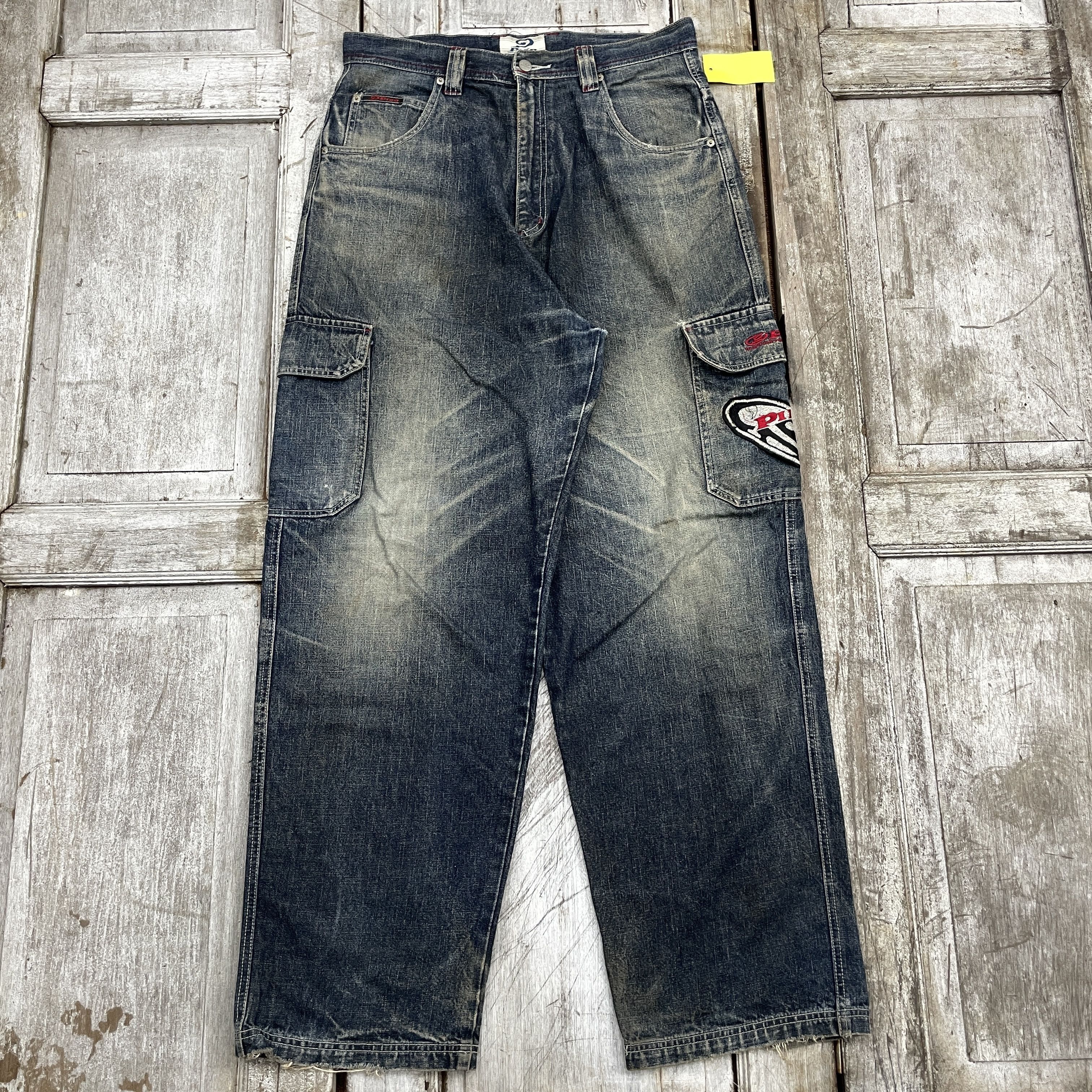 Japanese Brand Vintage Piko Baggy Cargo Pants - WC315 Size US 34 / EU 50 - 1 Thumbnail