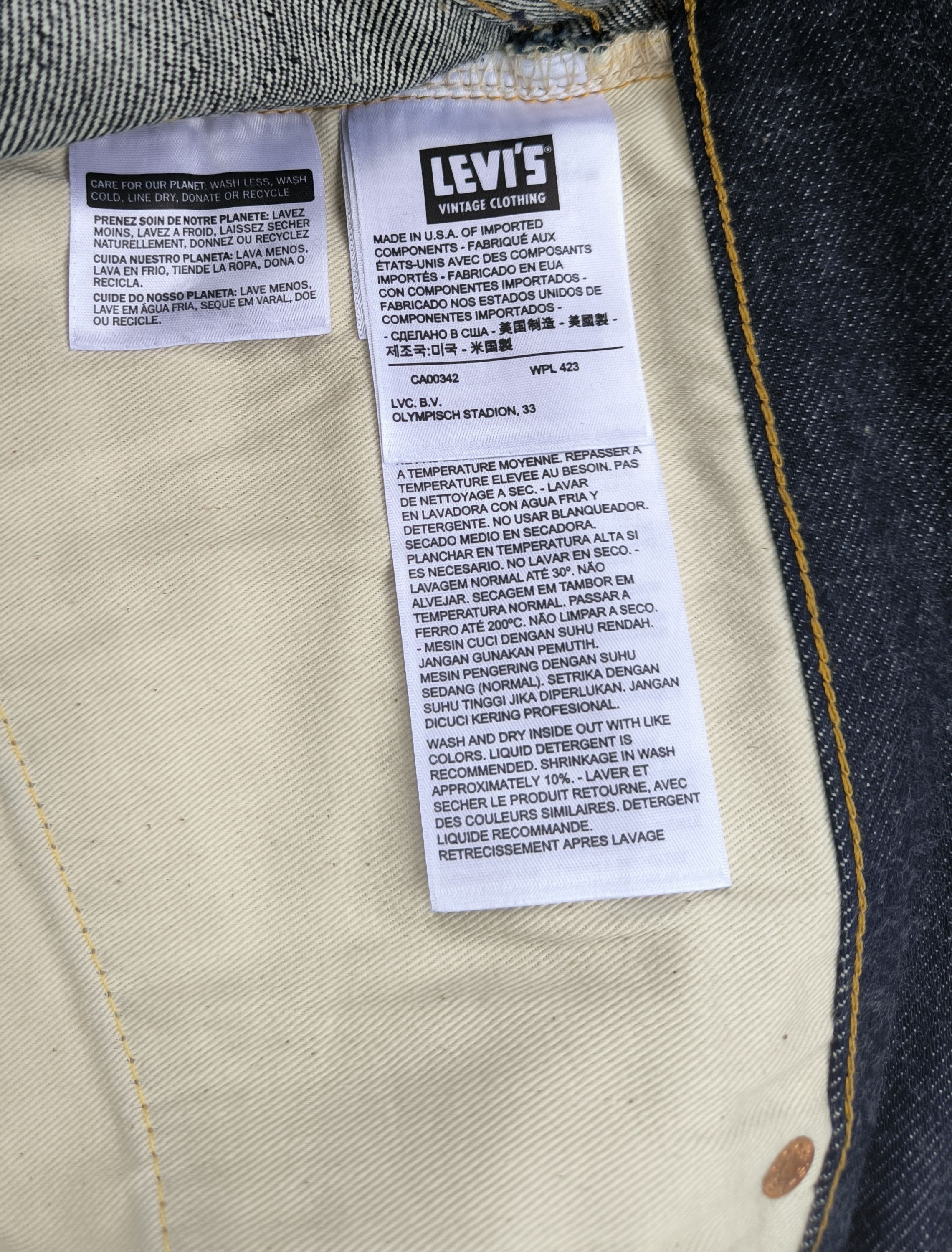Levi's Vintage Clothing Levi's Vintage Clothing (LVC) 1955 501xx big E selvedge Size US 38 / EU 54 - 7 Thumbnail