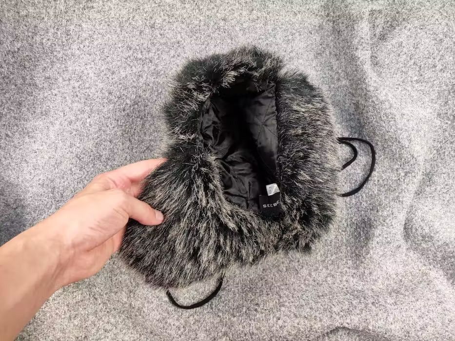 Hysteric Glamour × If Six Was Nine × Japanese Brand Vintage Crazy Y2K Avant Garde If Six Was Nine Style Fur Hat Size ONE SIZE - 2 Thumbnail