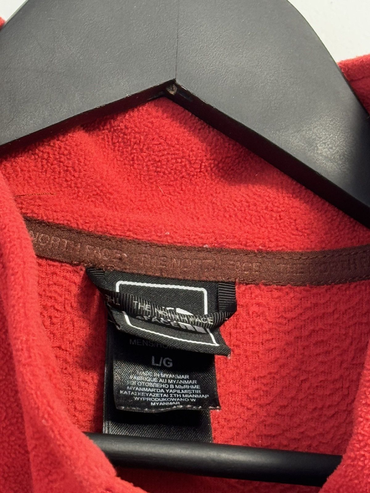 The North Face The North Face Full Zip Fleece Jacket Red Embroidered Logo Size US L / EU 52-54 / 3 - 11 Thumbnail