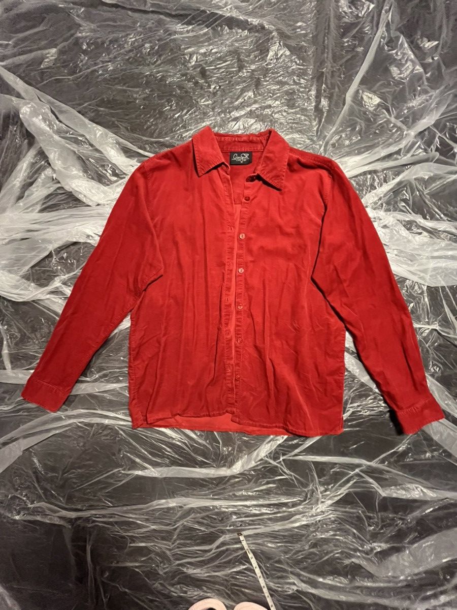 Designer × Vintage Gianni Feroti Corduroy Shirt Size M / US 6-8 / IT 42-44 - 2 Thumbnail
