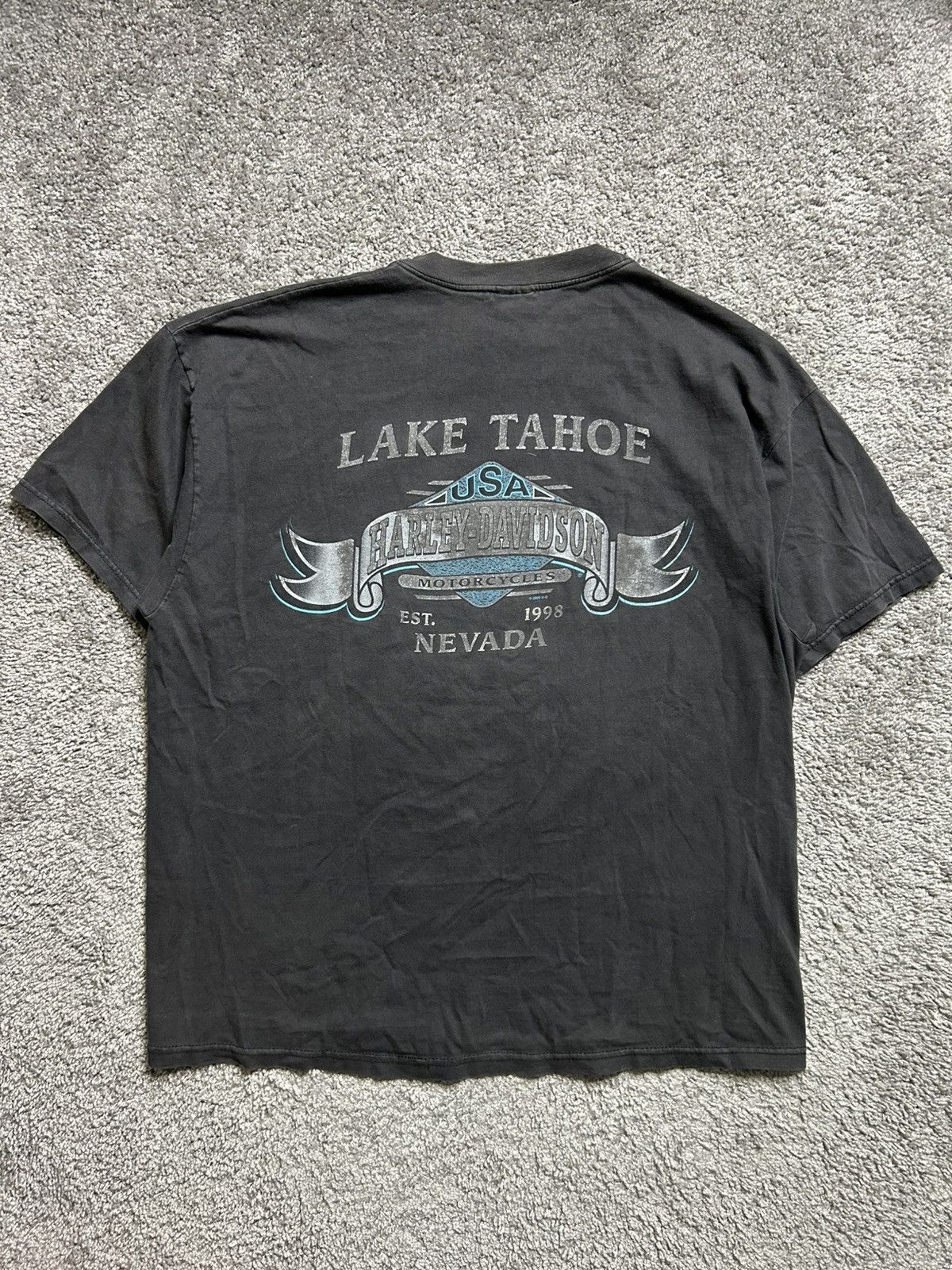 Vintage Vintage Y2K Harley Iron Horses Tee Made in USA Dated 2000 Size US XL / EU 56 / 4 - 6 Thumbnail