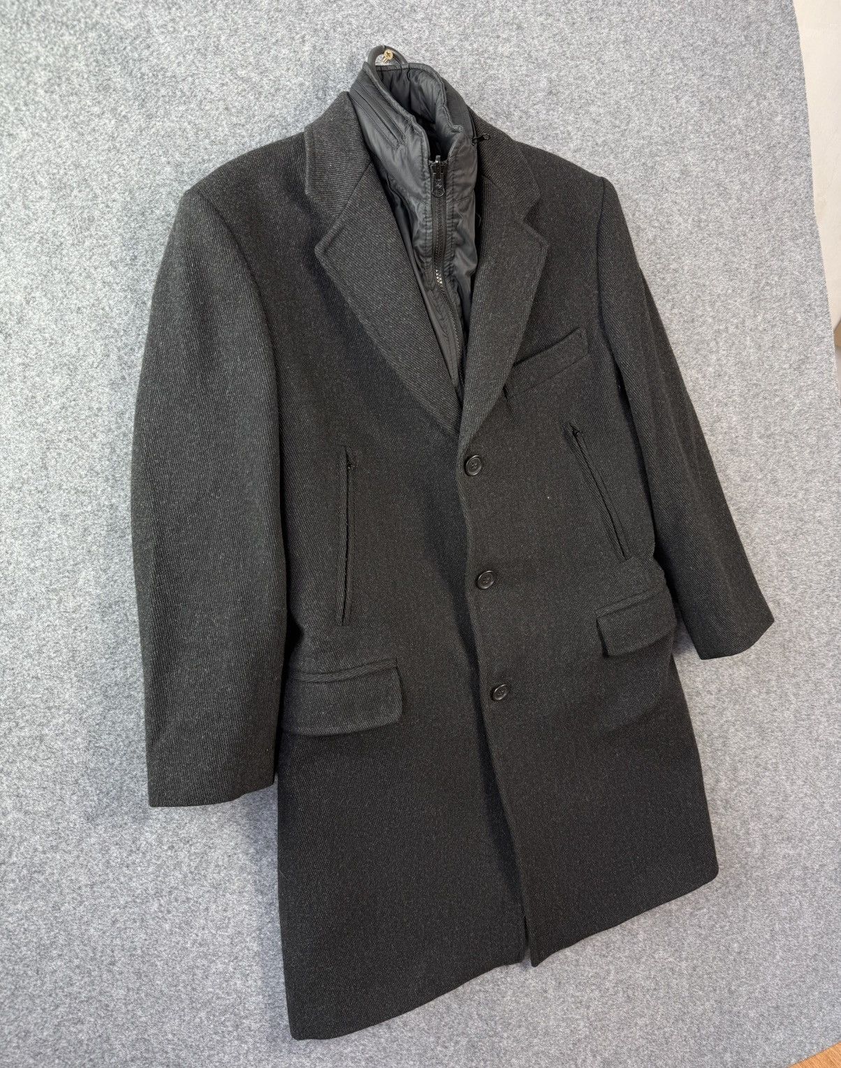 Fay Fay Double Lining Coat Men’s Gray Made in Italy Size S Size US S / EU 44-46 / 1 - 2 Thumbnail
