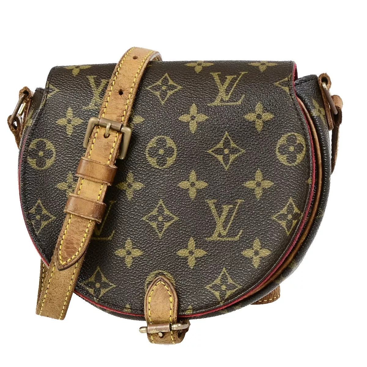 LOUIS VUITTON Monogram Tambourine Shoulder Bag Brown M51179