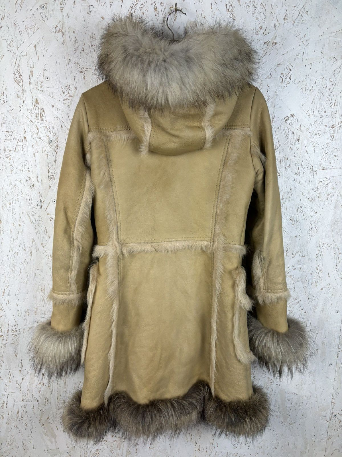 Prada Prada AW06 Shearling Sheep Fox Fur Leather Dufflecoat 44 Size M / US 6-8 / IT 42-44 - 9 Thumbnail