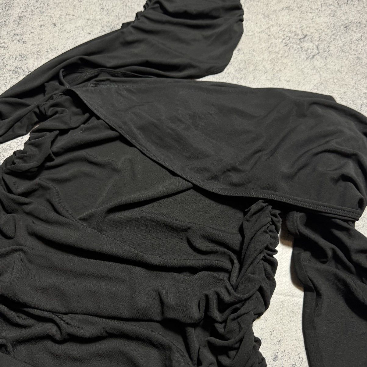 H&M × Mugler Rare Mugler X H&M Viscose Stretch Knit Asymmetrical Dress Size M / US 6-8 / IT 42-44 - 5 Thumbnail