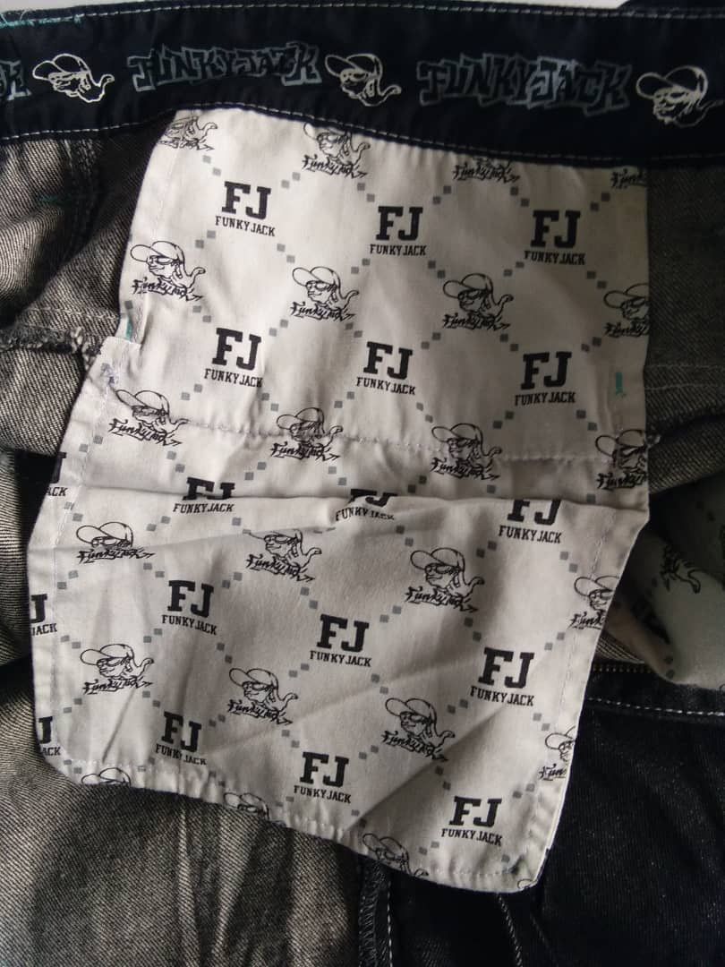 Ed Hardy × Jean Funky Jack Skateboard Baggy Jeans Size US 40 / EU 56 - 14 Thumbnail
