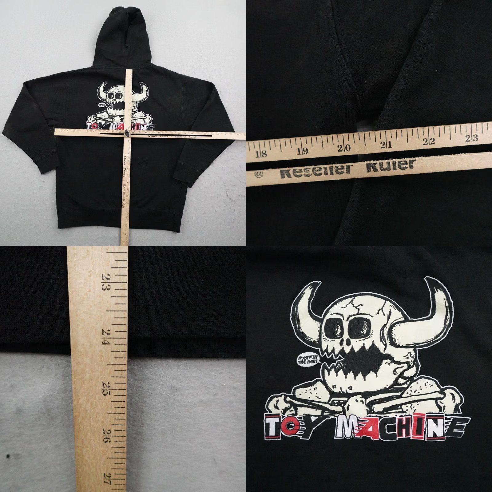 Vintage Independent Hoodie Mens Medium Black Toy Machine Skateboarding Trucks Sweatshirt Size US M / EU 48-50 / 2 - 8 Thumbnail