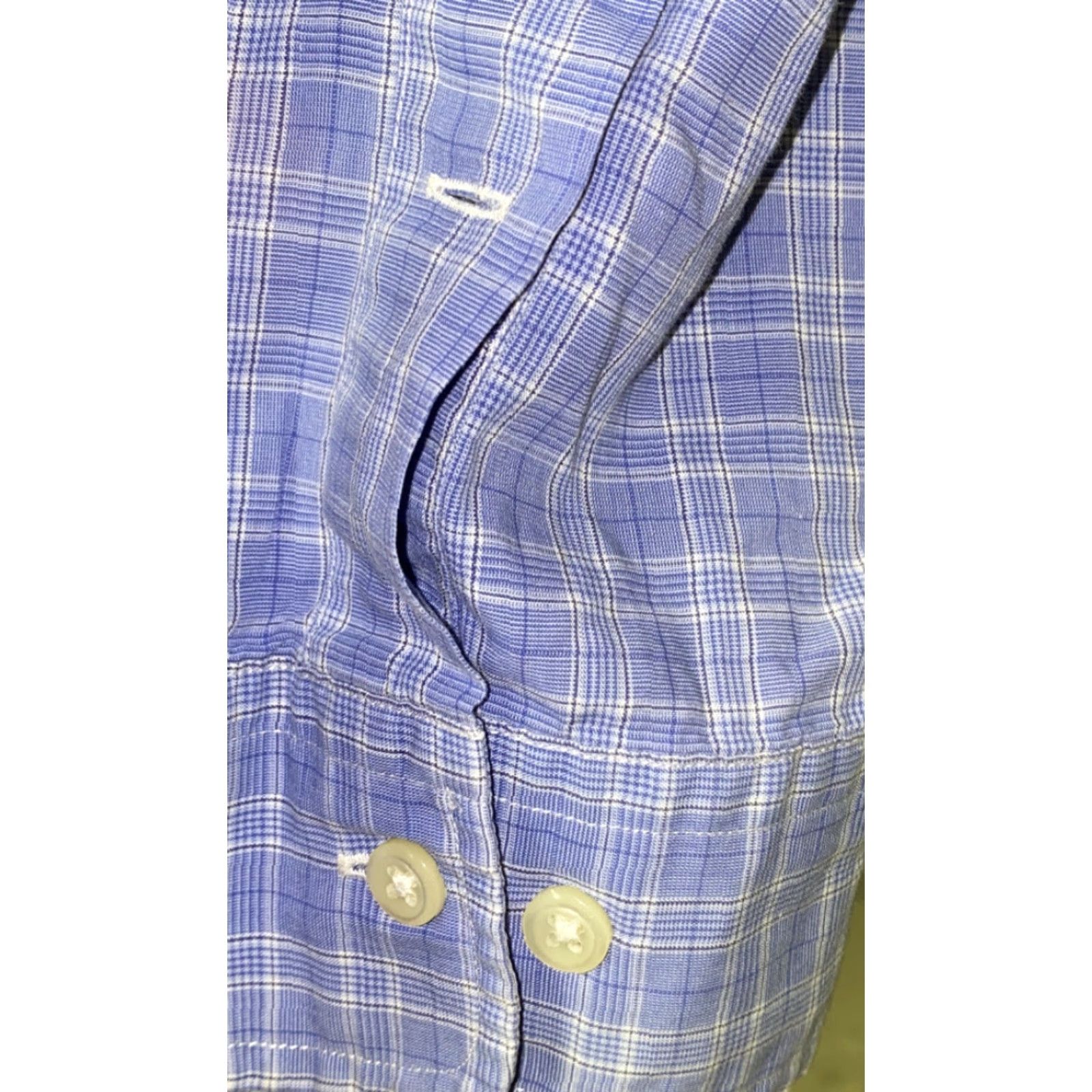Ralph Lauren Ralph Lauren Yarmouth Mens Blue Long Sleeve Button Front Shirt Size 17 Plaids & Checks Size US XL / EU 56 / 4 - 6 Thumbnail