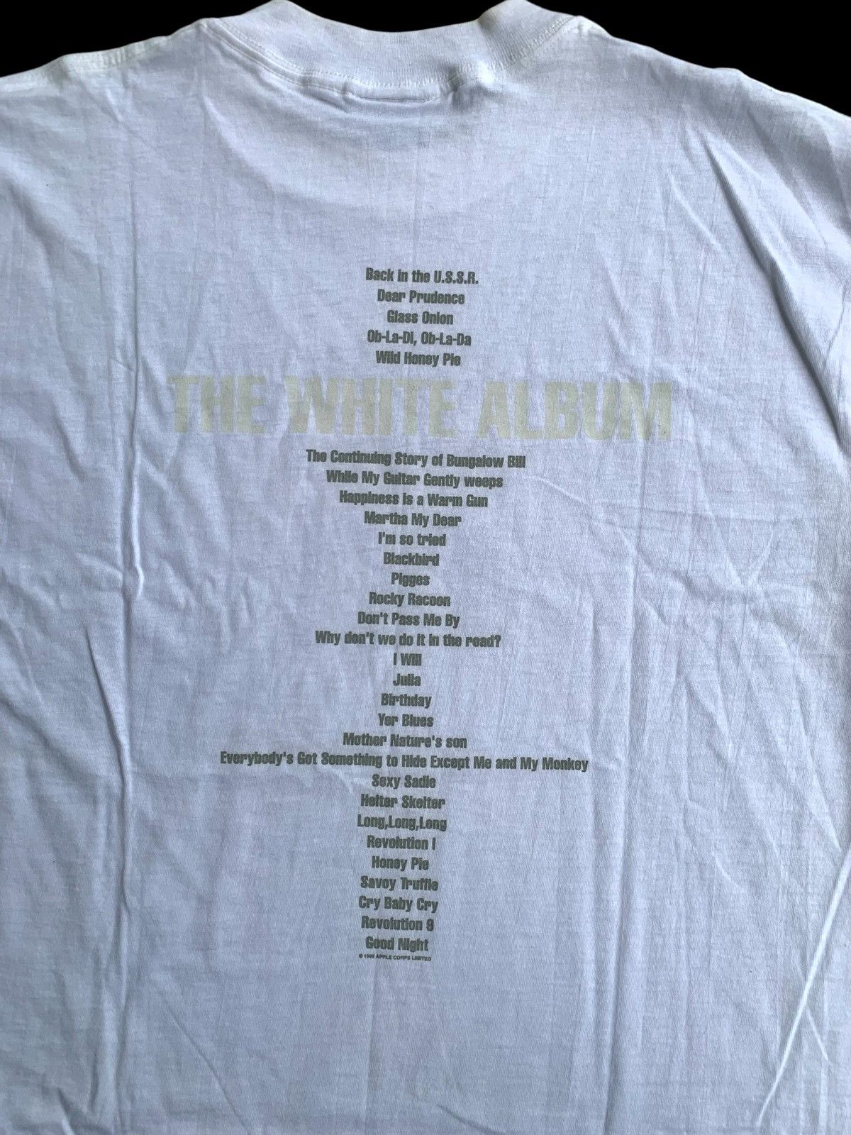 Band Tees × Japanese Brand × Vintage Vintage 90s The Beatles White Album T-shirt Size US L / EU 52-54 / 3 - 9 Thumbnail
